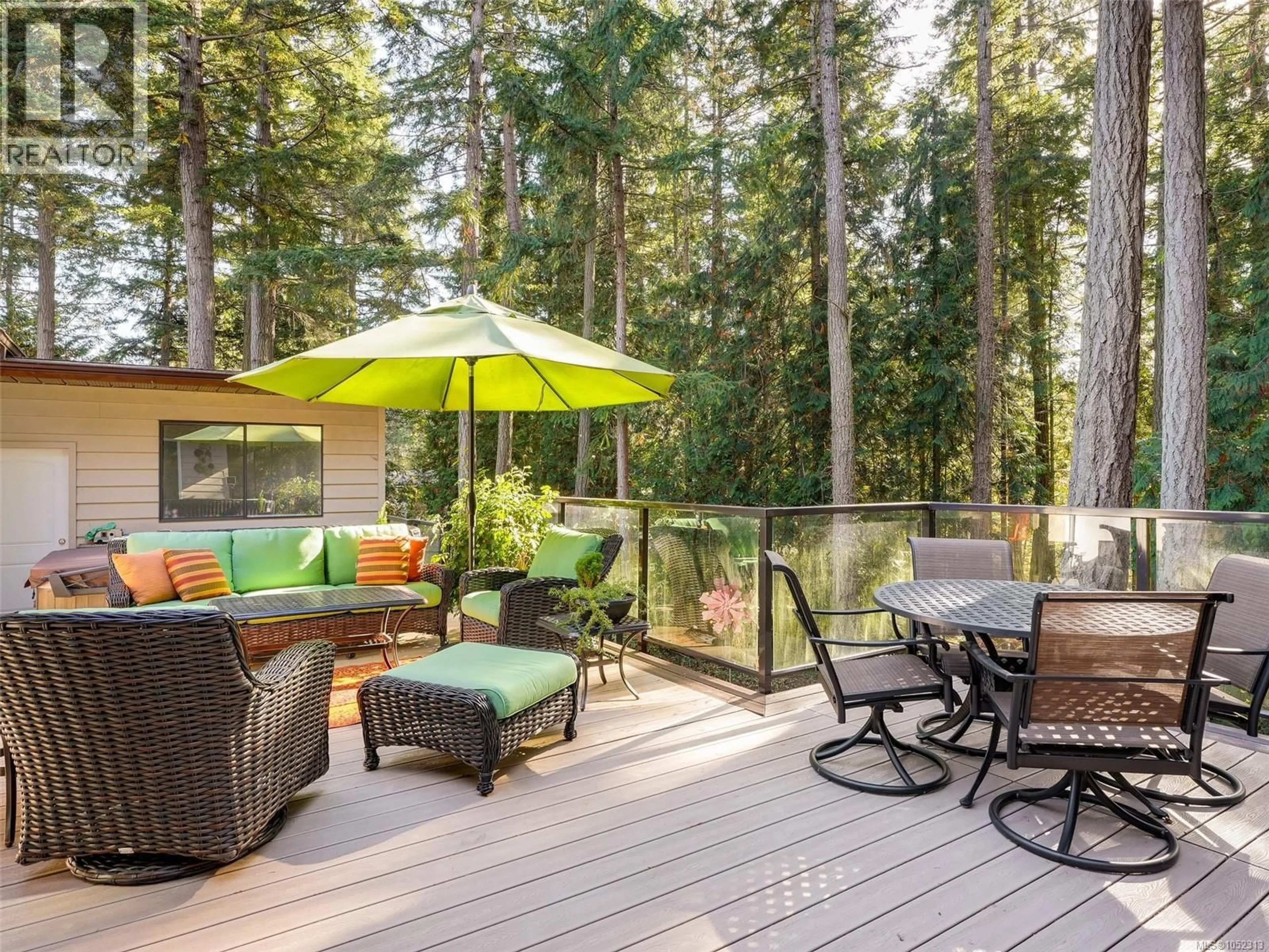 Patio, forest/trees view for 2030 SALEM TERRACE, North Saanich British Columbia V8L5J4