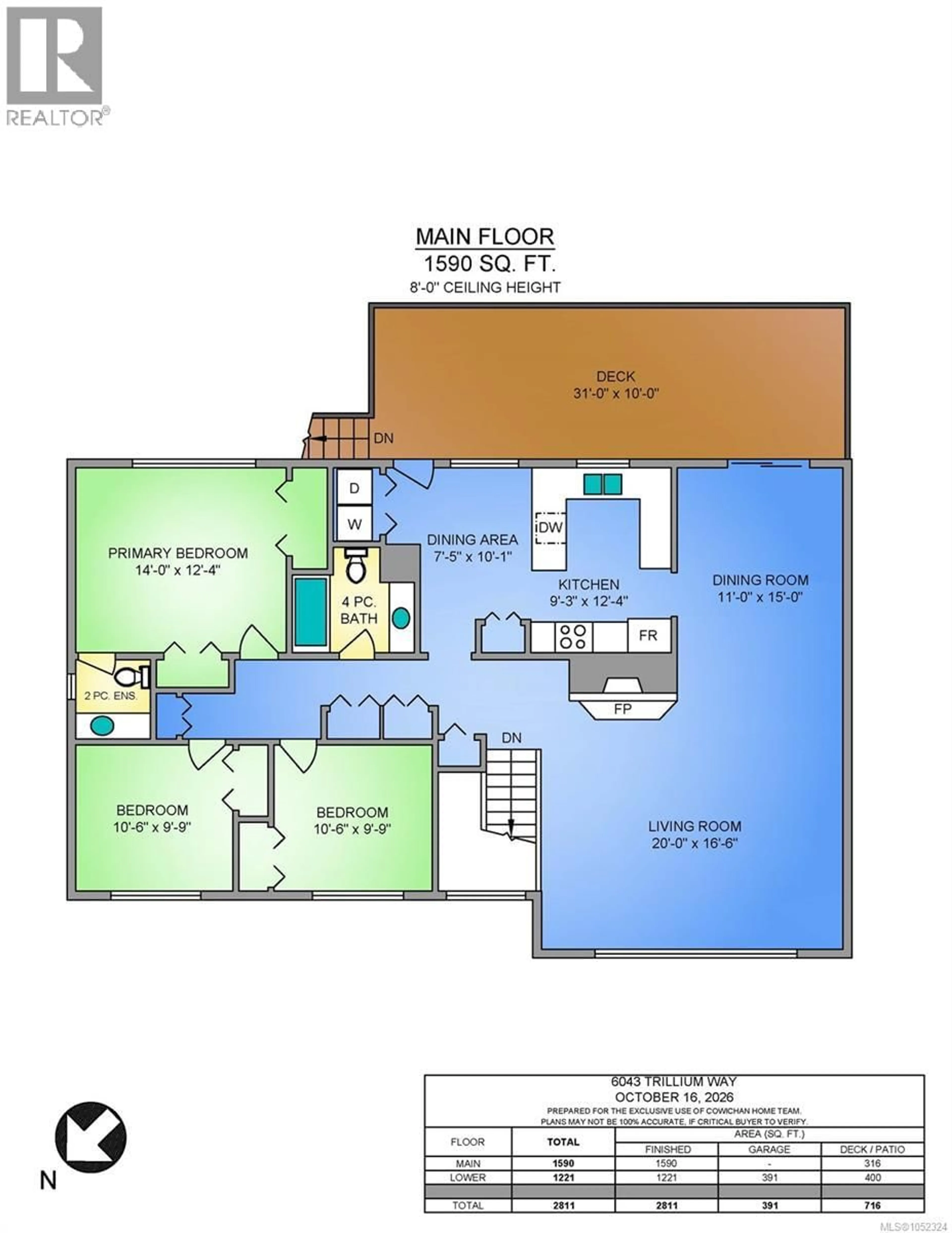 Floor plan for 6043 TRILLIUM WAY, Duncan British Columbia V9L4V3