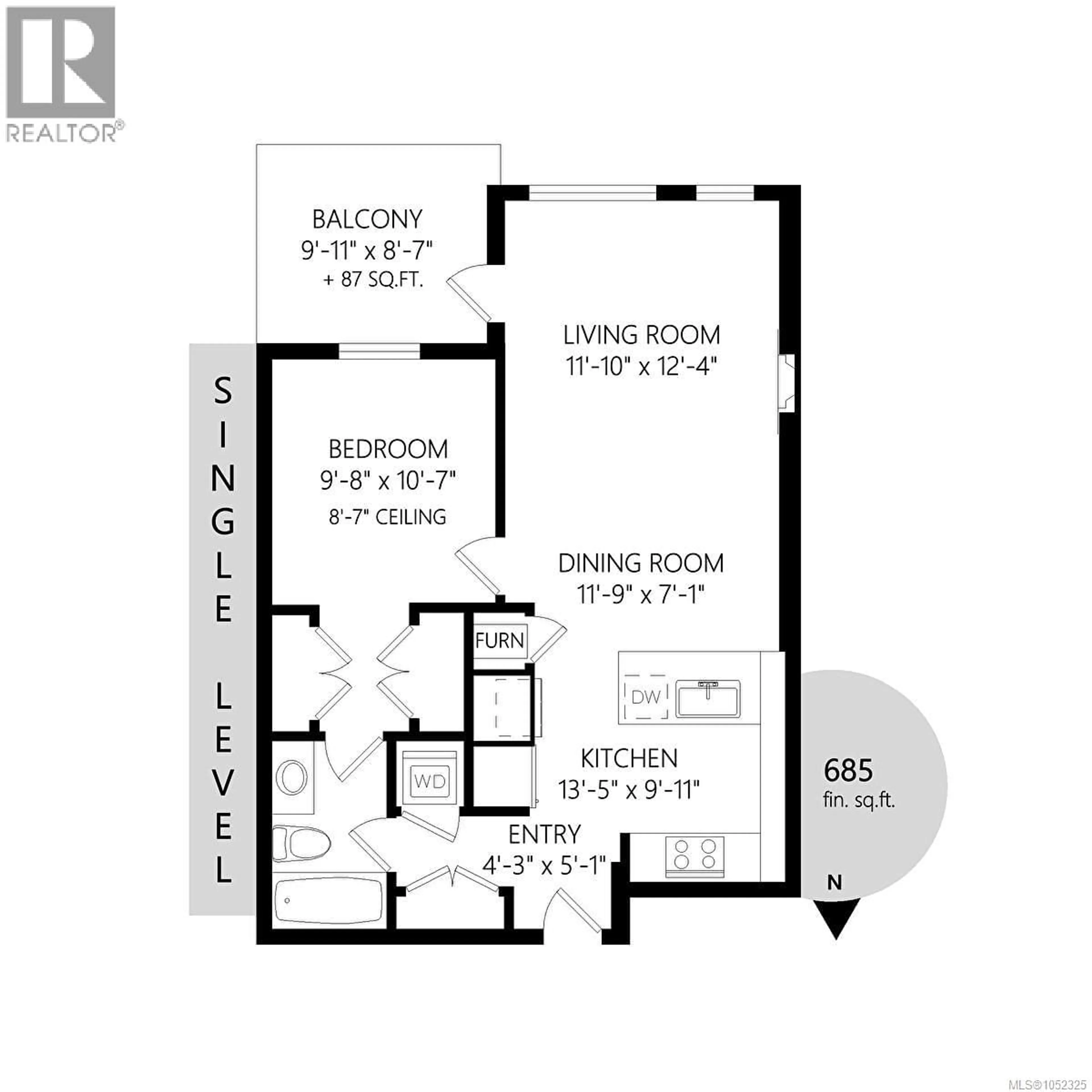 Floor plan for 304 - 501 PARK PLACE, Esquimalt British Columbia V9A0H3