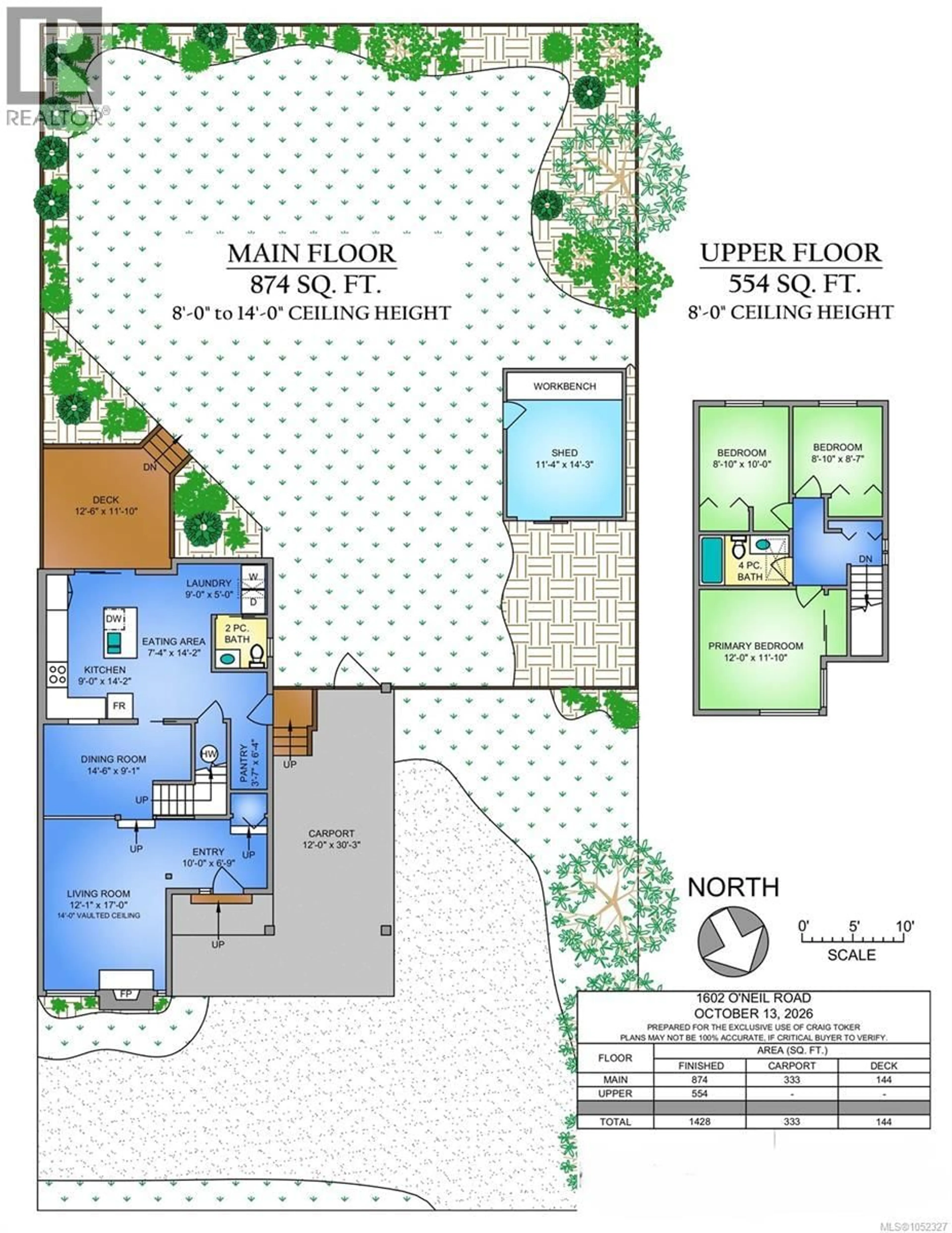 Floor plan for 1602 ONEILL ROAD, Sooke British Columbia V9Z0T5