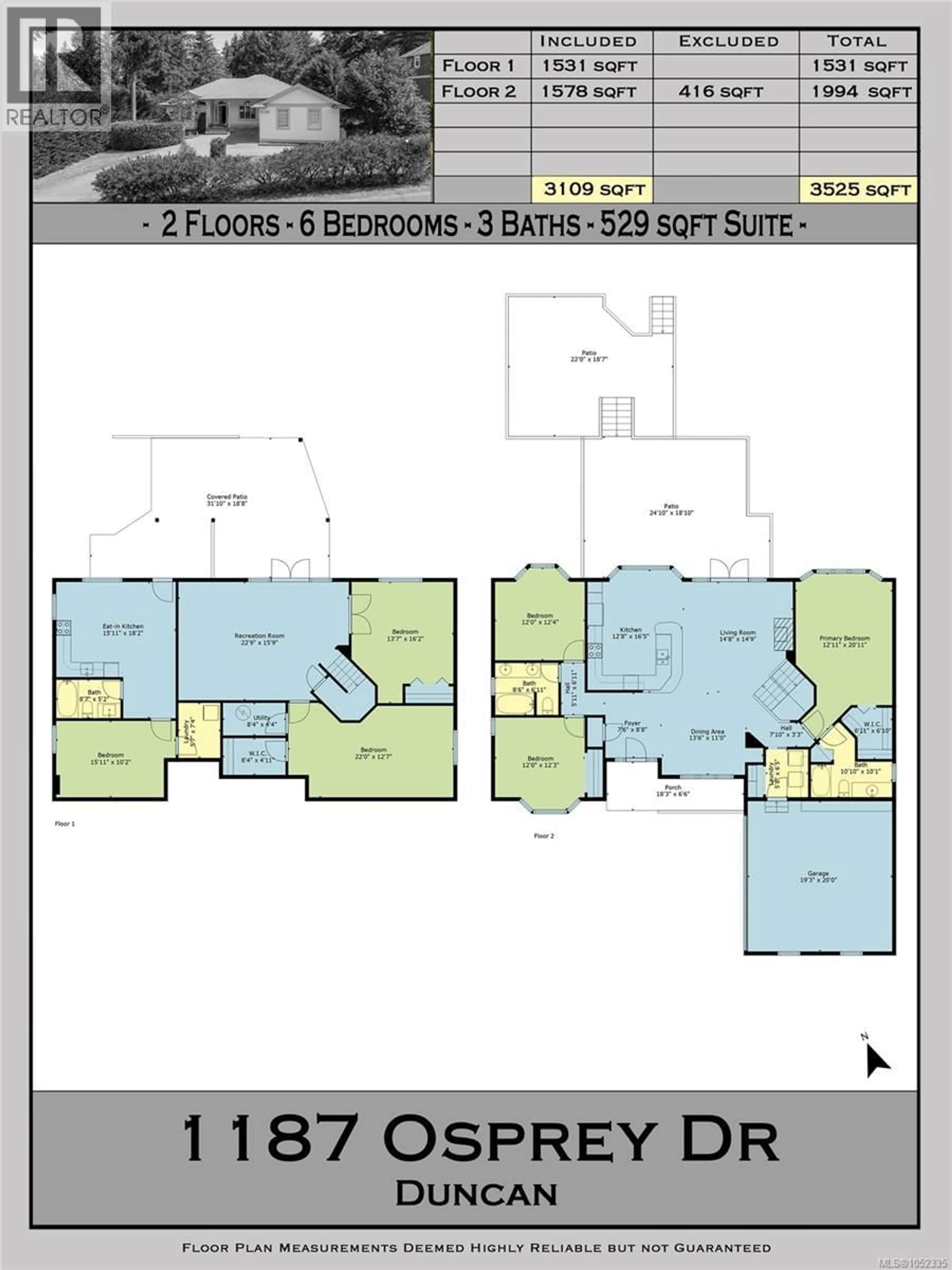 Floor plan for 1187 OSPREY DRIVE, Duncan British Columbia V9L3S3