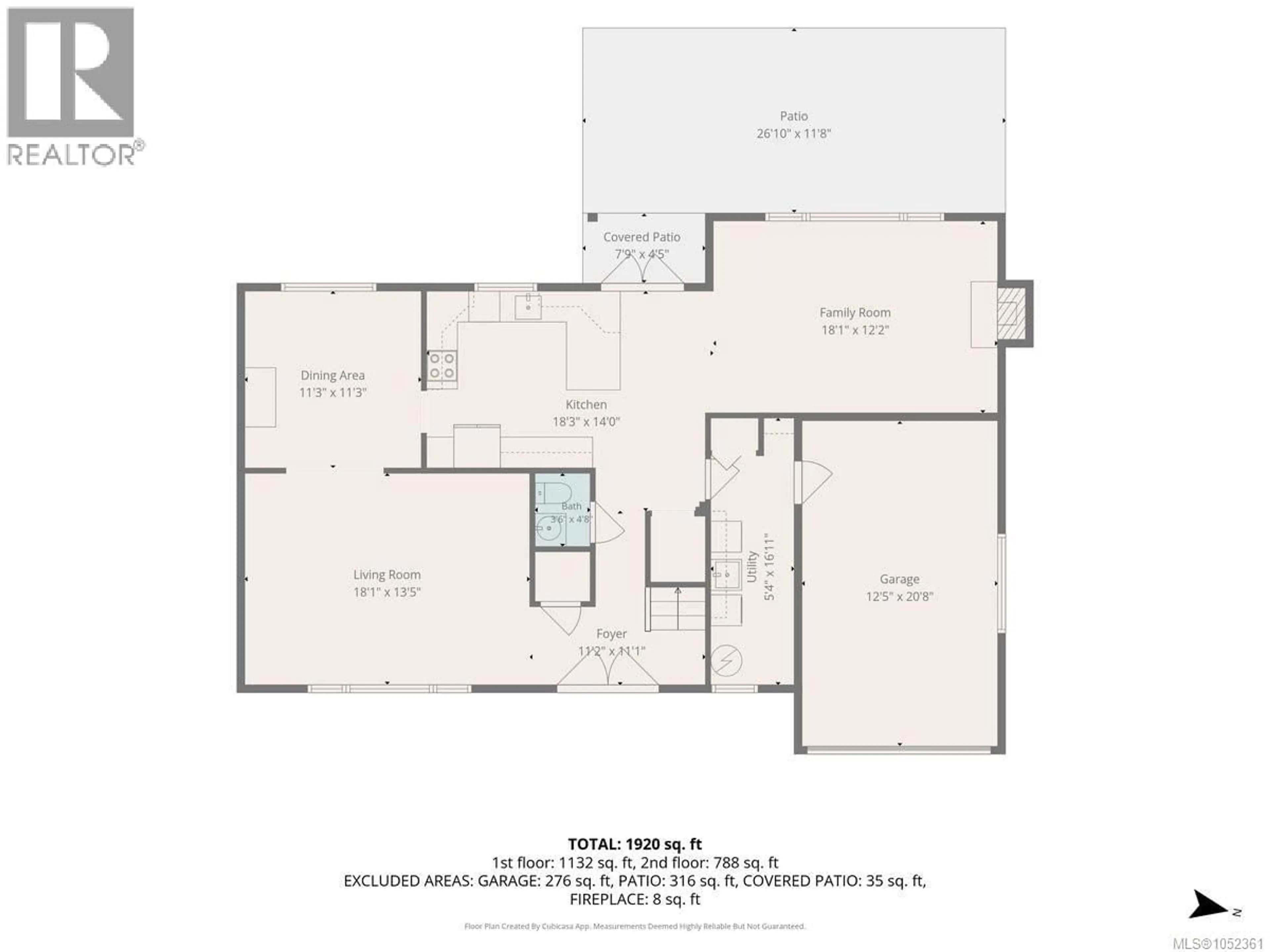 Floor plan for 5536 FALLS STREET, Port Alberni British Columbia V9Y7Y6
