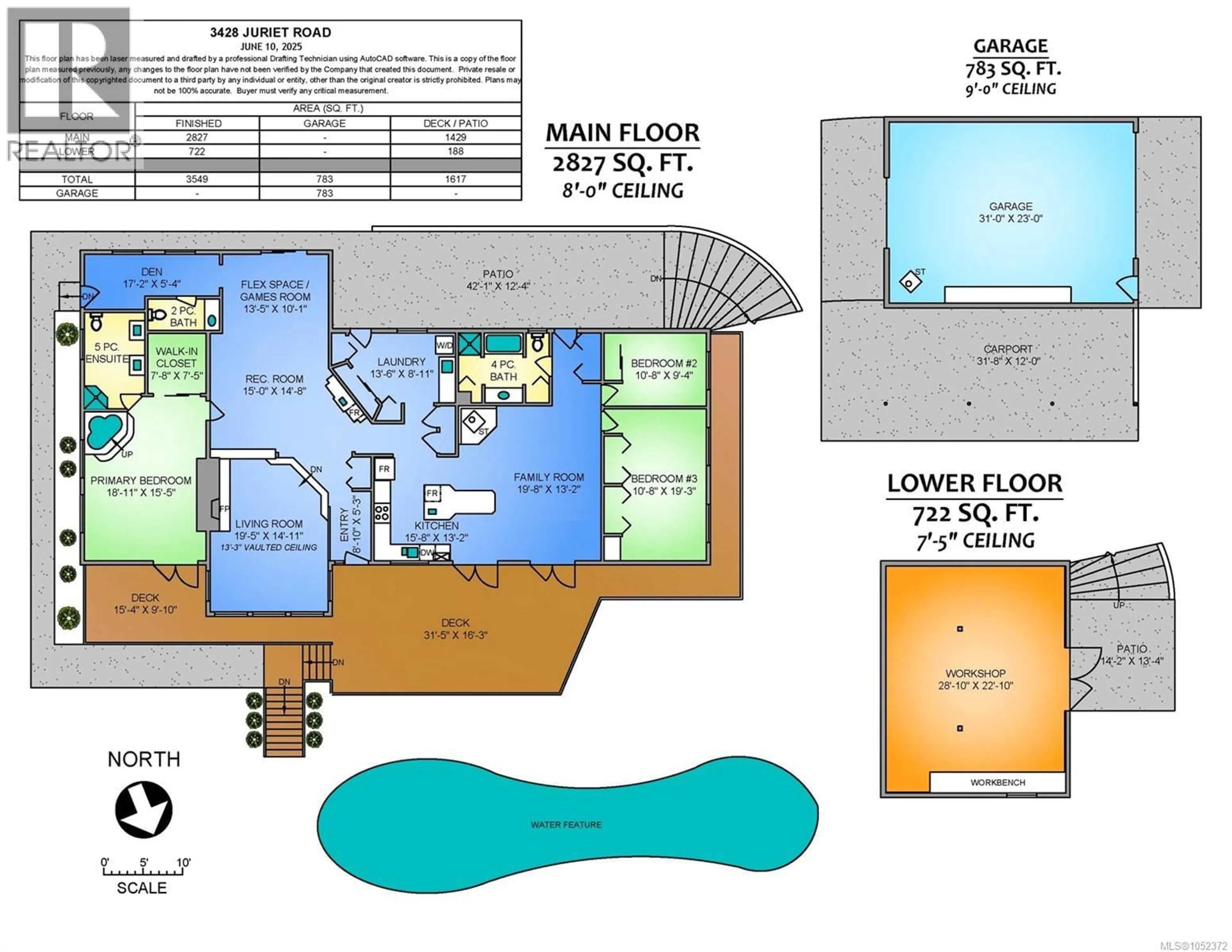 Floor plan for 3428 JURIET ROAD, Nanaimo British Columbia V9G1C8