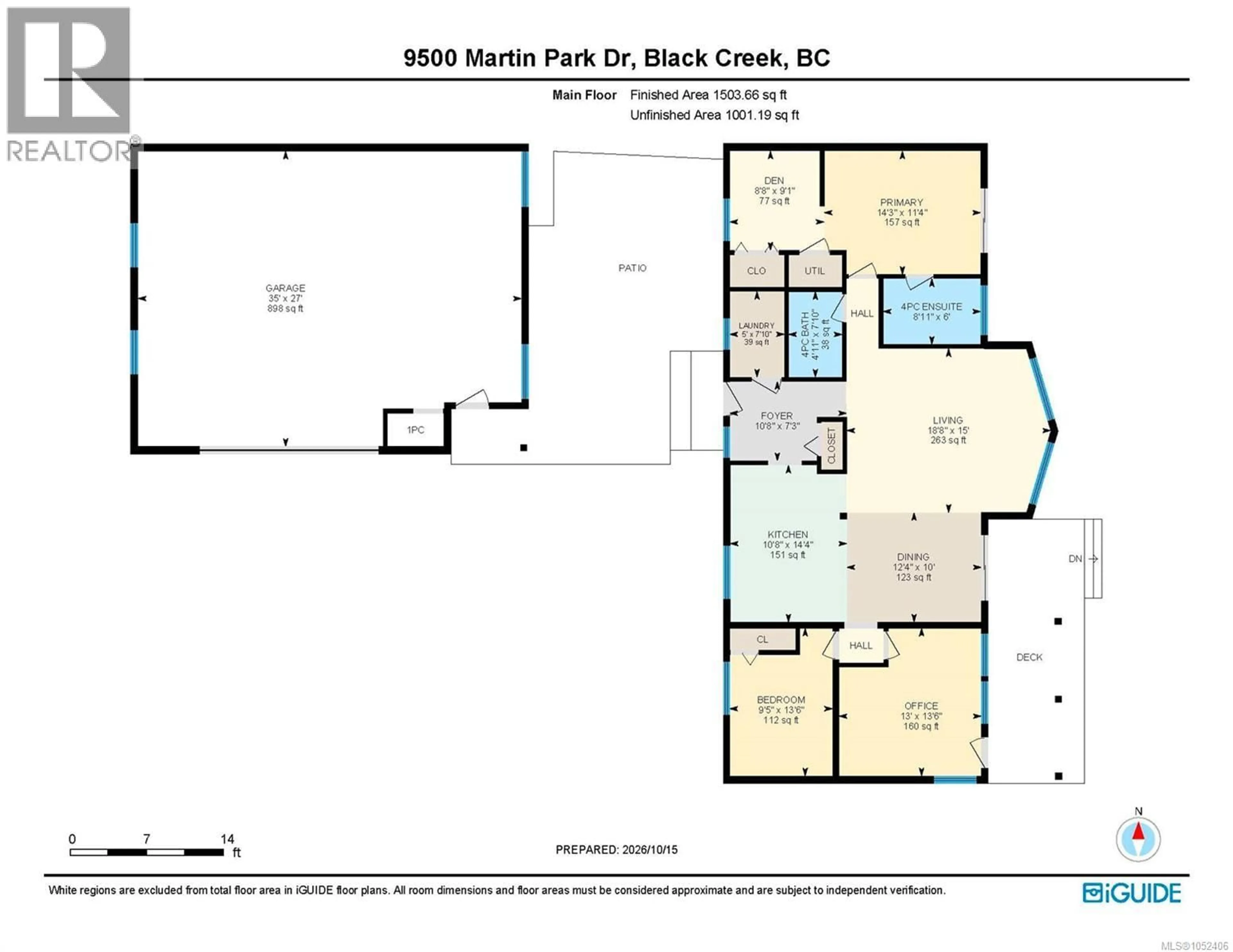 Floor plan for 9500 MARTIN PARK DRIVE, Black Creek British Columbia V9J1C4