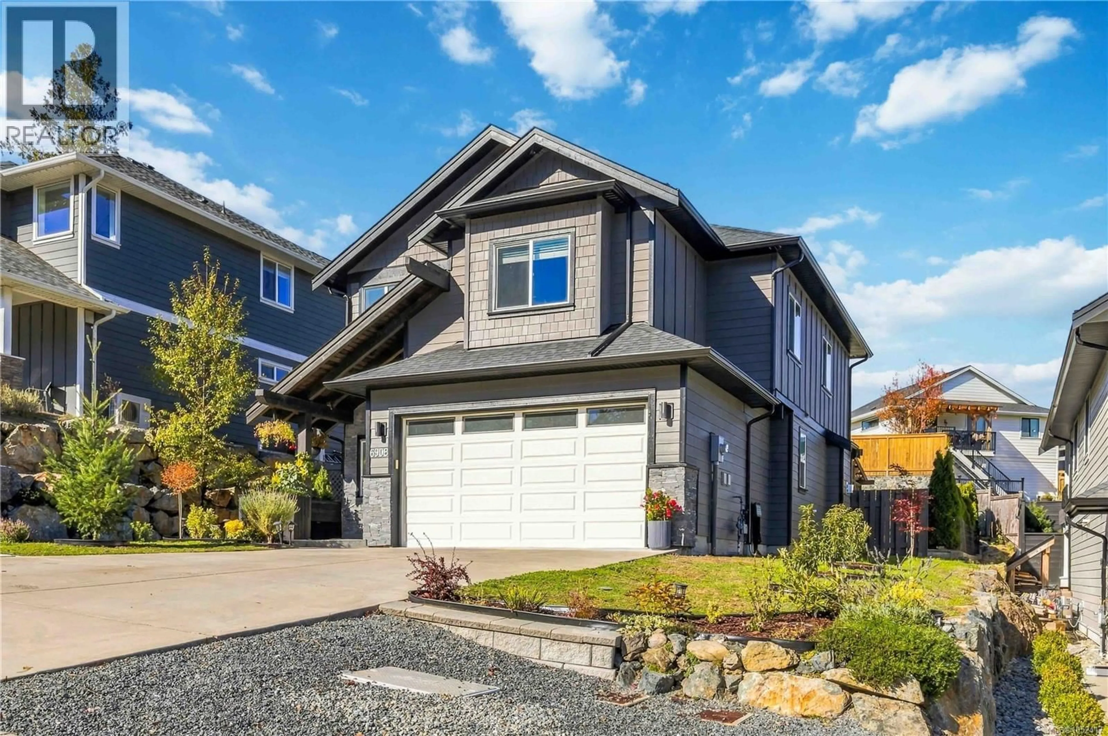 Home with vinyl exterior material, street for 6908 BLANCHARD ROAD, Sooke British Columbia V9Z1P2