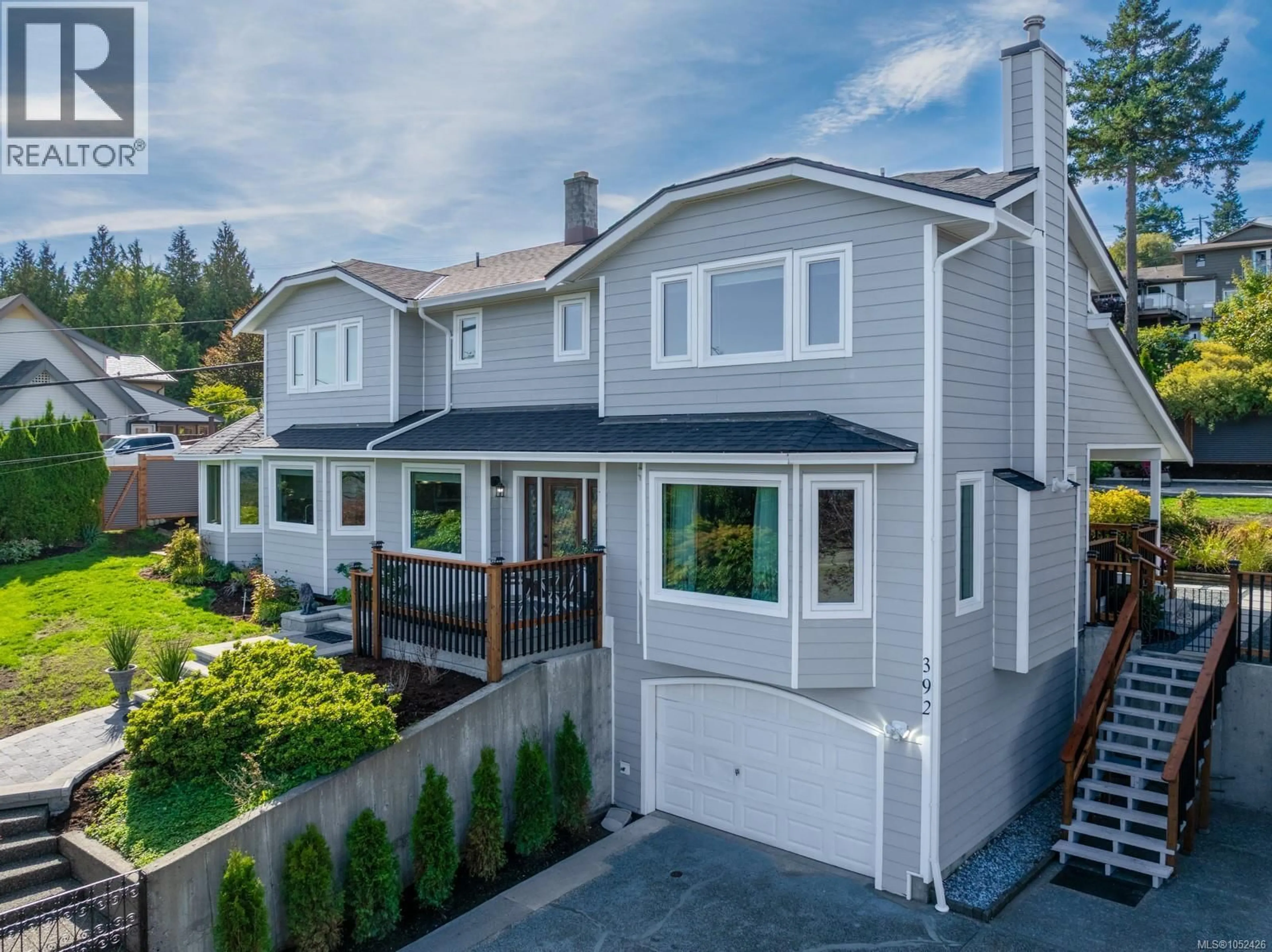 Home with vinyl exterior material, street for 392 CARNEGIE STREET, Campbell River British Columbia V9W2J5