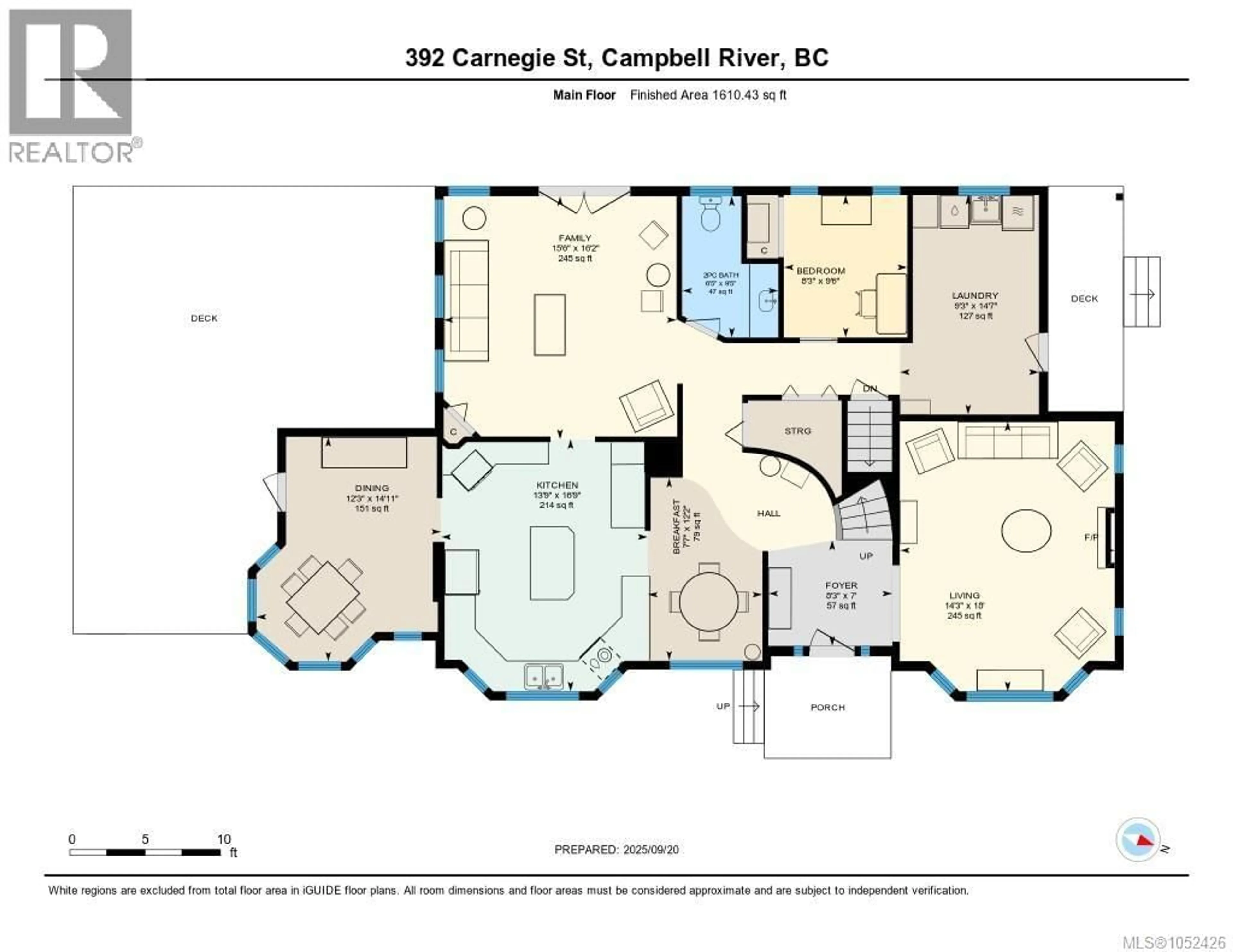 Floor plan for 392 CARNEGIE STREET, Campbell River British Columbia V9W2J5