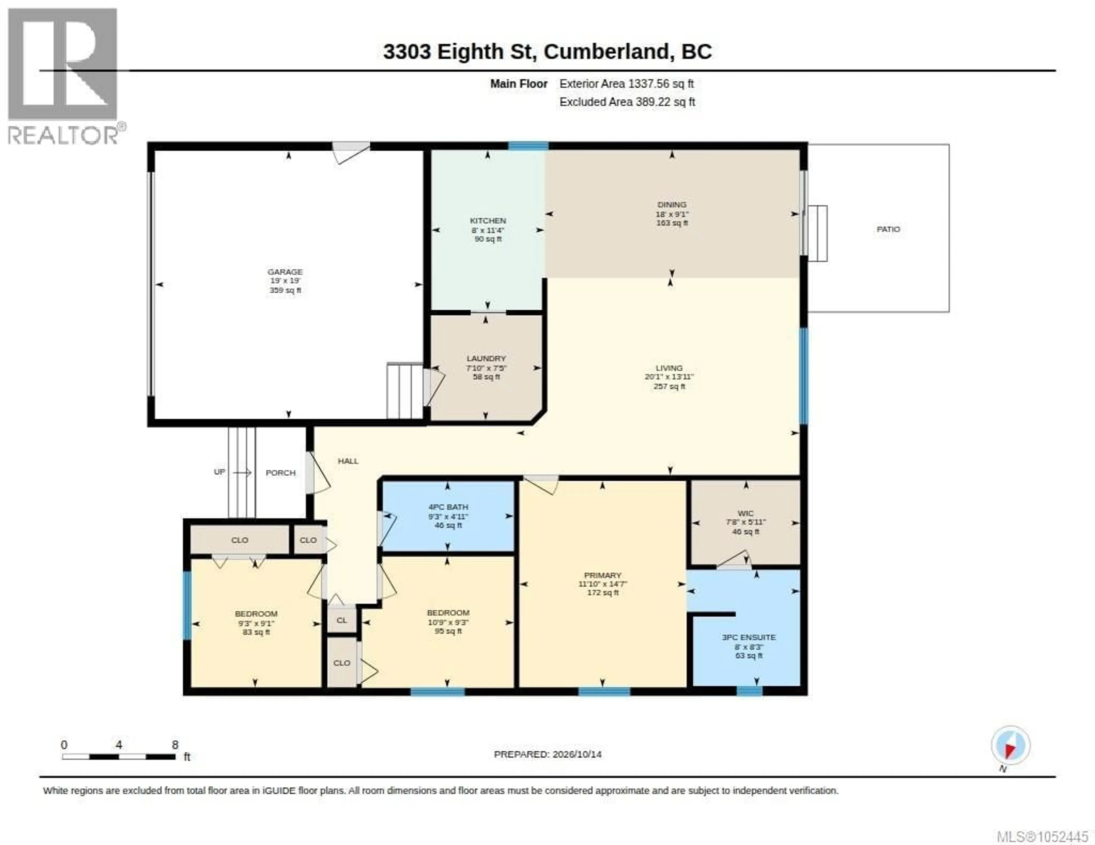 Floor plan for 3303 EIGHTH STREET, Cumberland British Columbia V0R1S0