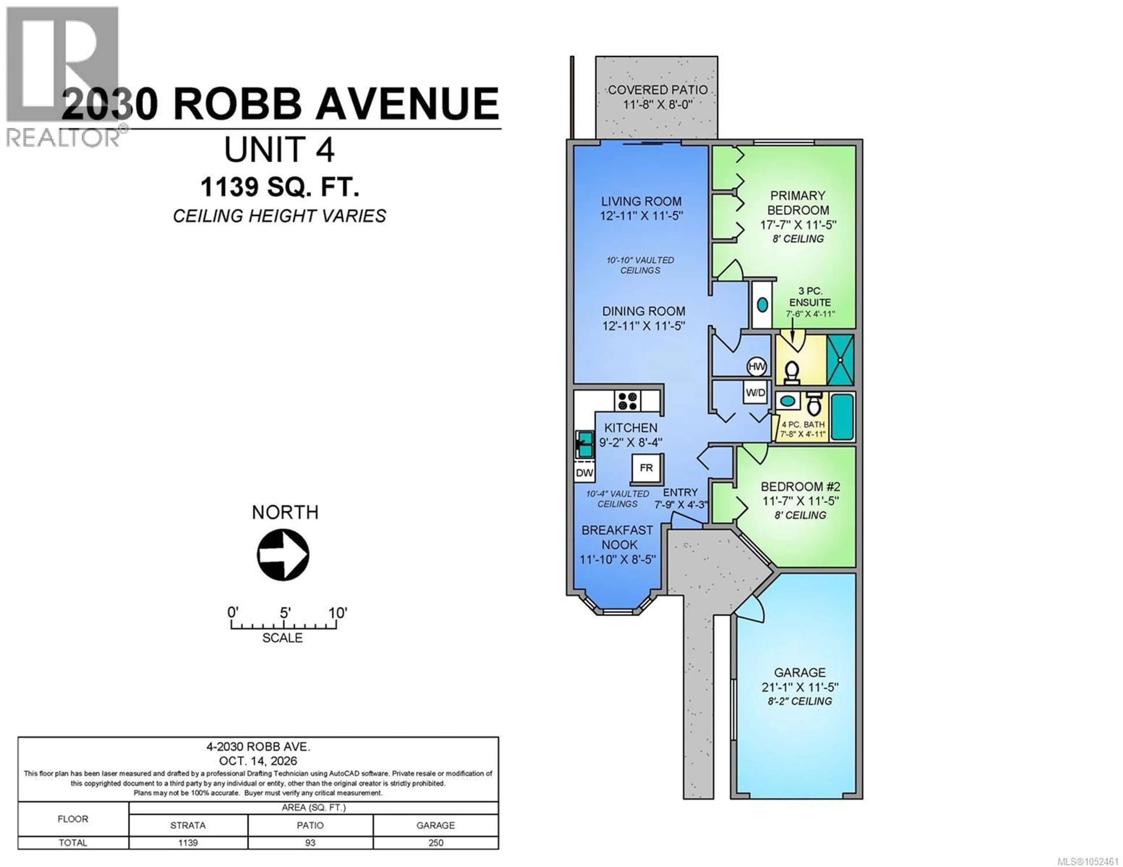 Floor plan for 4 - 2030 ROBB AVENUE, Comox British Columbia V9M1M1