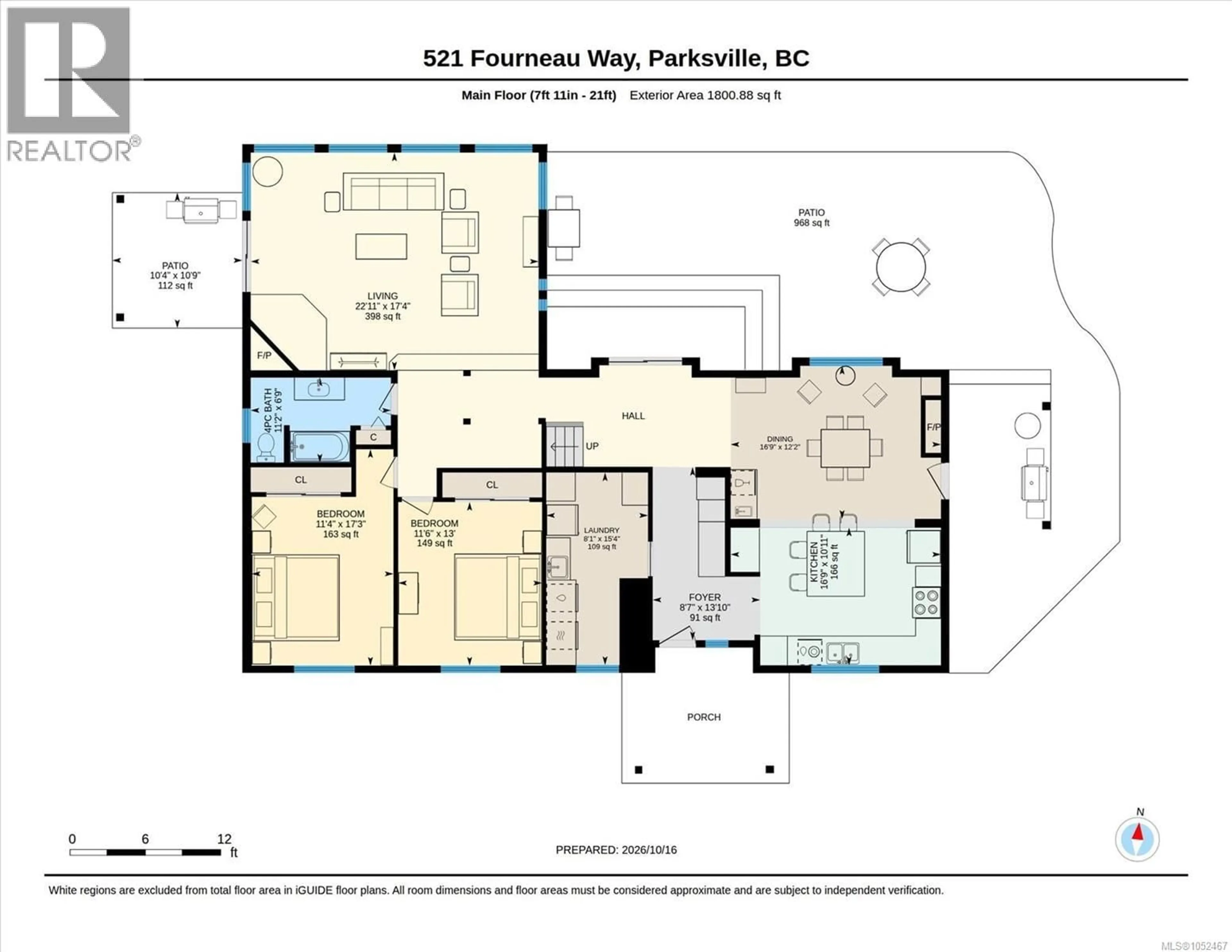 Floor plan for 521 FOURNEAU WAY, Parksville British Columbia V9P2J7