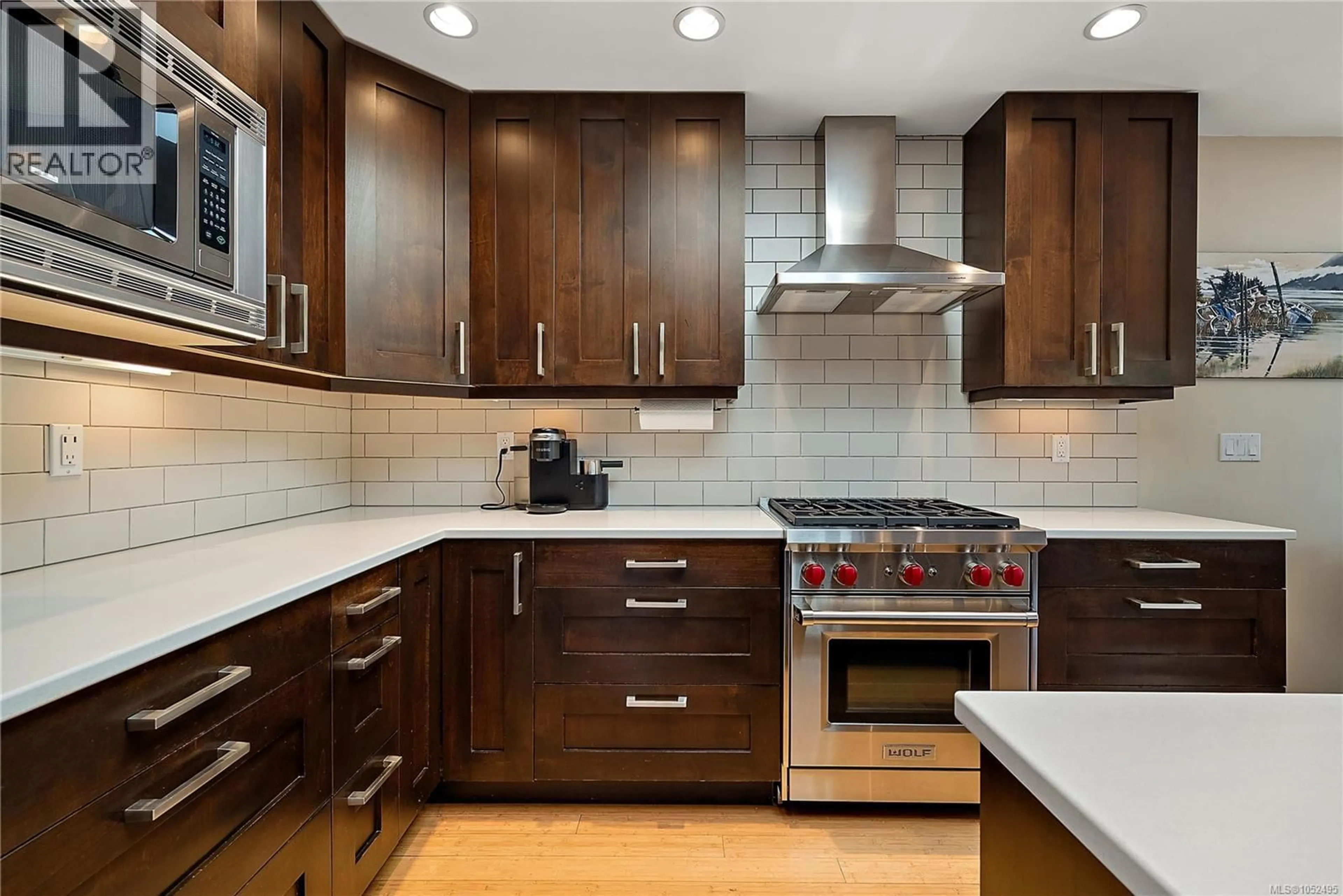 Contemporary kitchen, ceramic/tile floor for 453 MONTEREY AVENUE, Oak Bay British Columbia V8S4T8