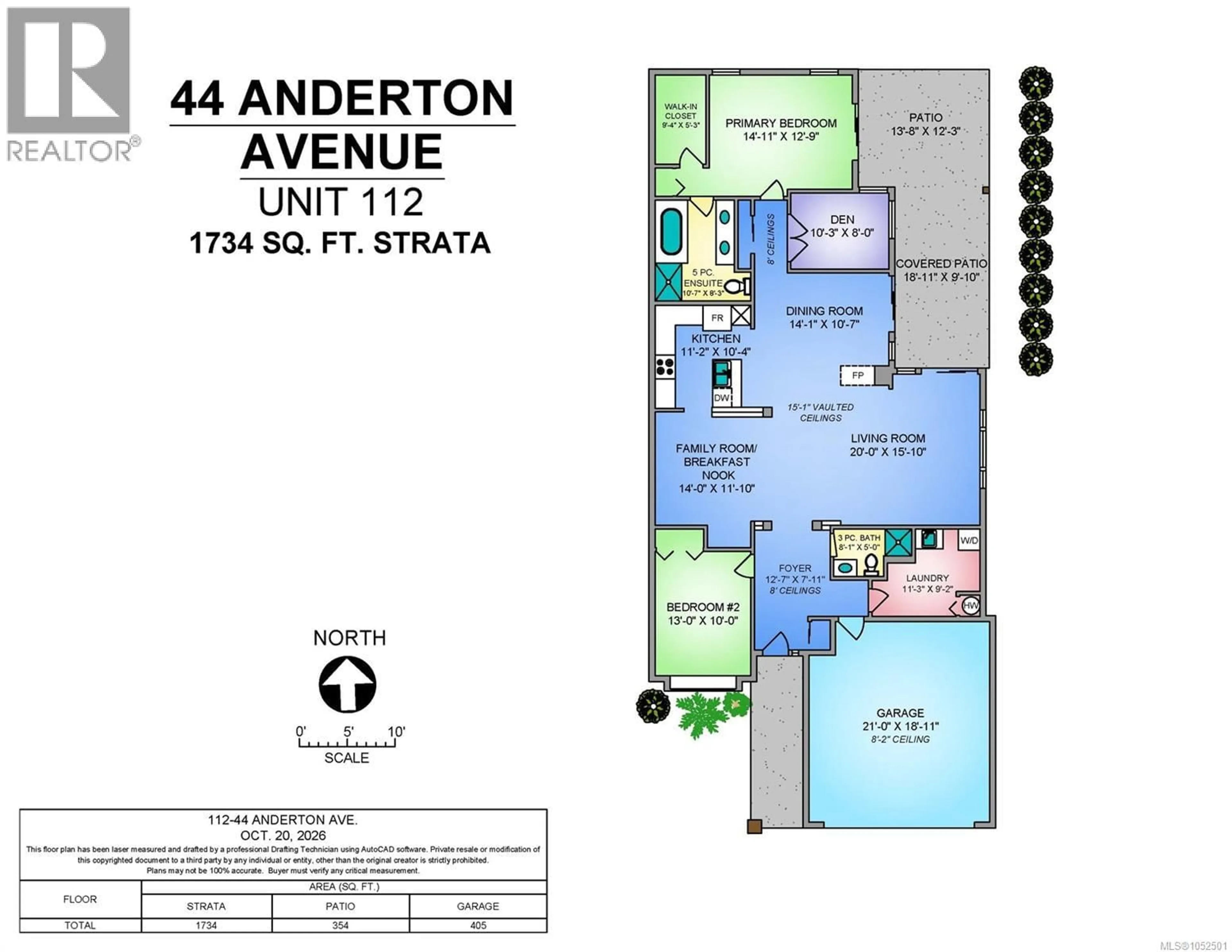 Floor plan for 112 - 44 ANDERTON AVENUE, Courtenay British Columbia V9N2G8