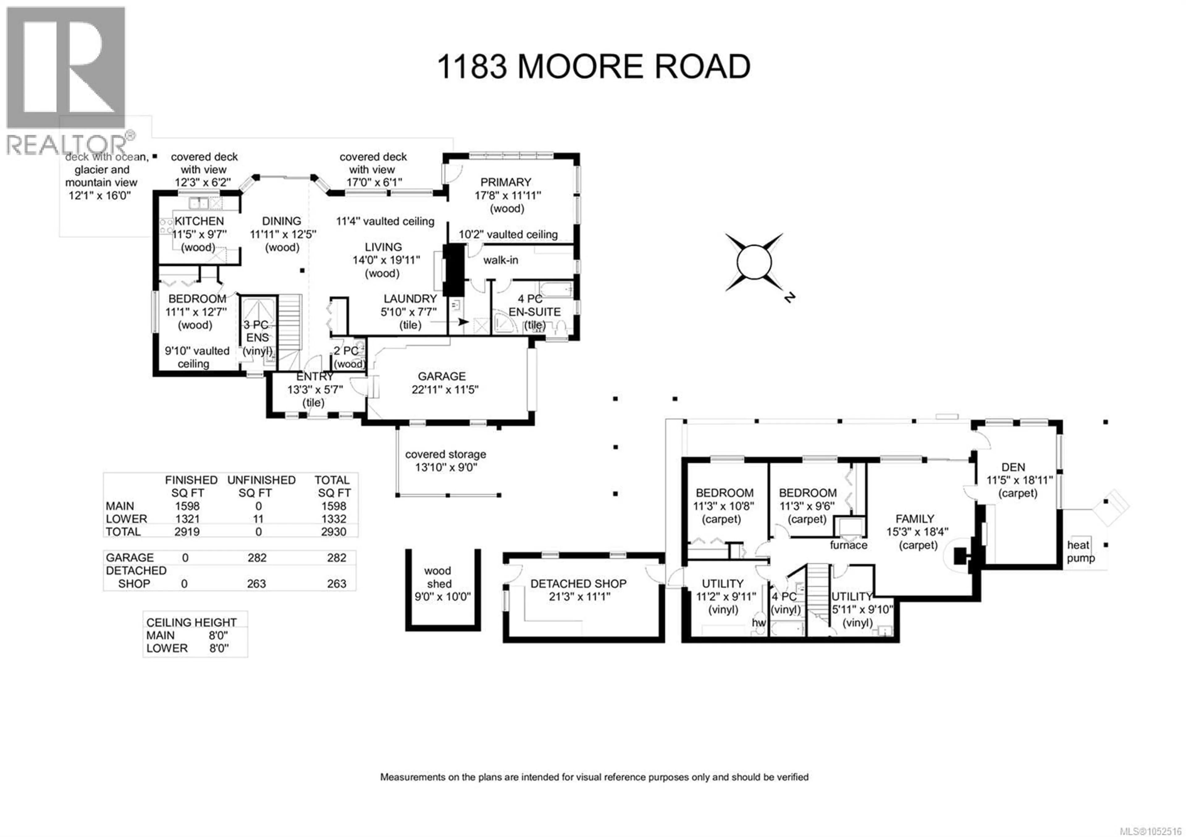 Floor plan for 1183 MOORE ROAD, Comox British Columbia V9M3X1