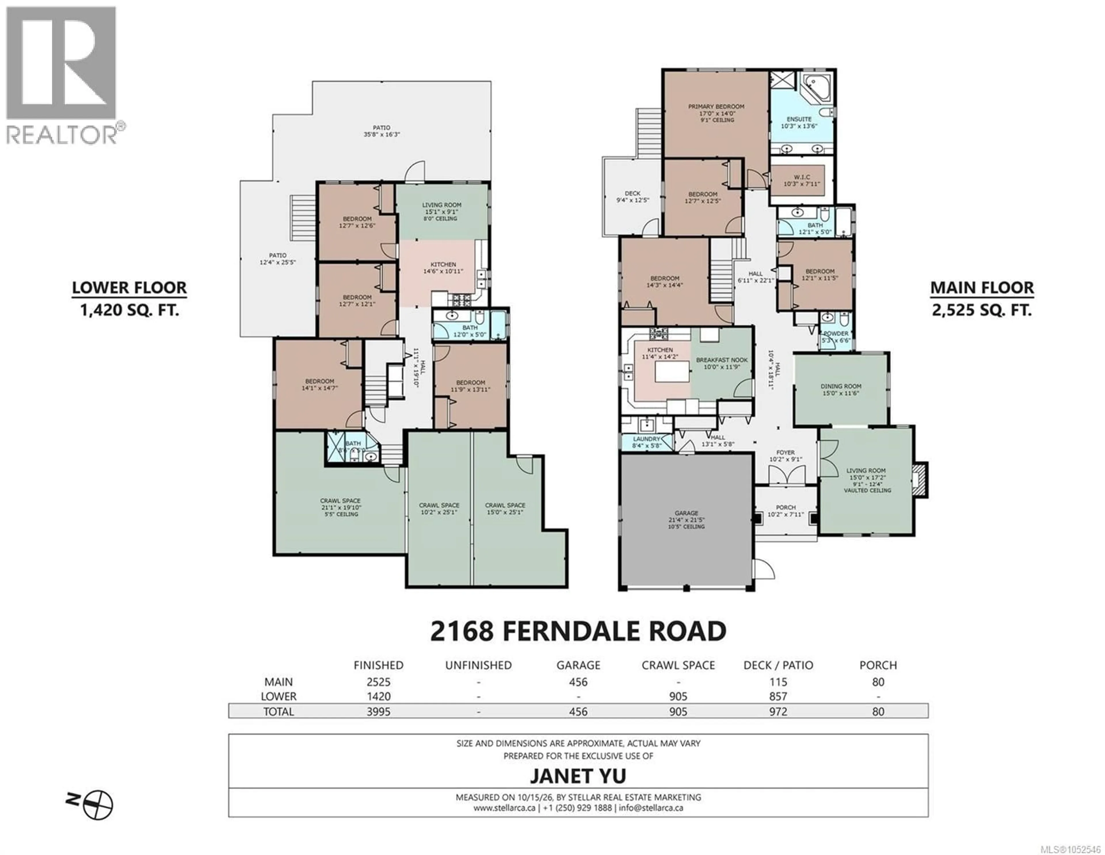 Floor plan for 2168 FERNDALE ROAD, Saanich British Columbia V8Z2Z1