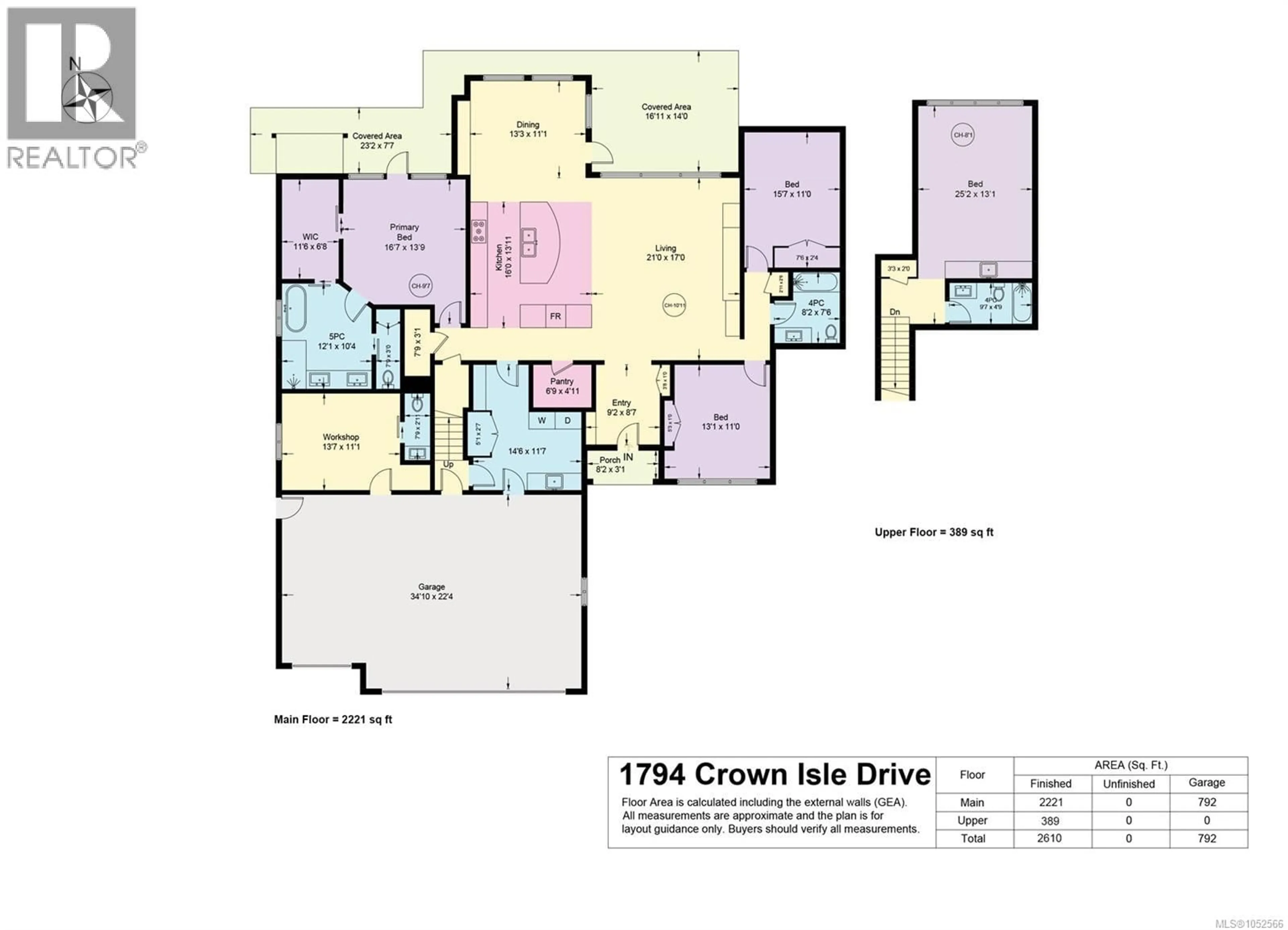 Floor plan for 1794 CROWN ISLE DRIVE, Courtenay British Columbia V9N0C1