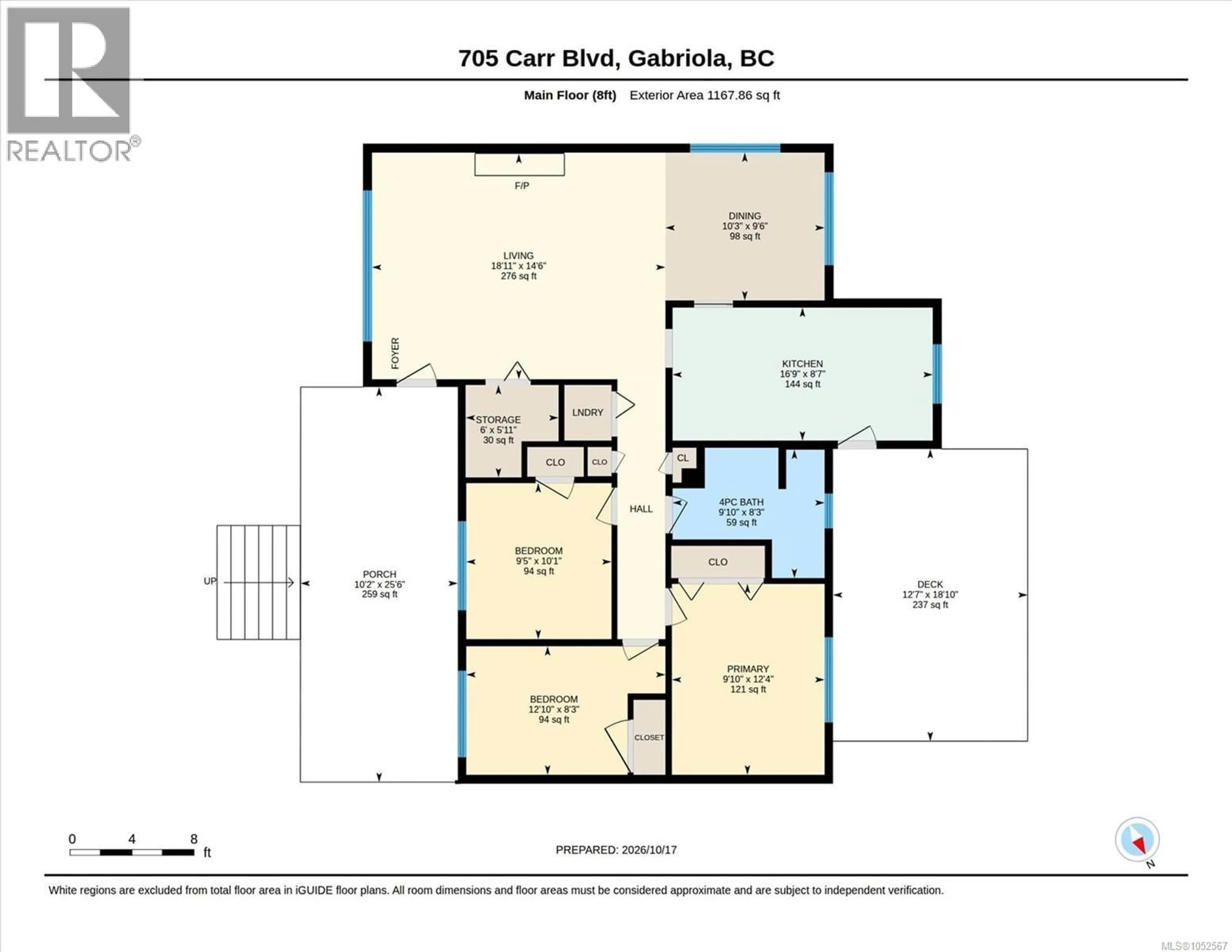Floor plan for 705 CARR BOULEVARD, Gabriola Island British Columbia V0R1X3