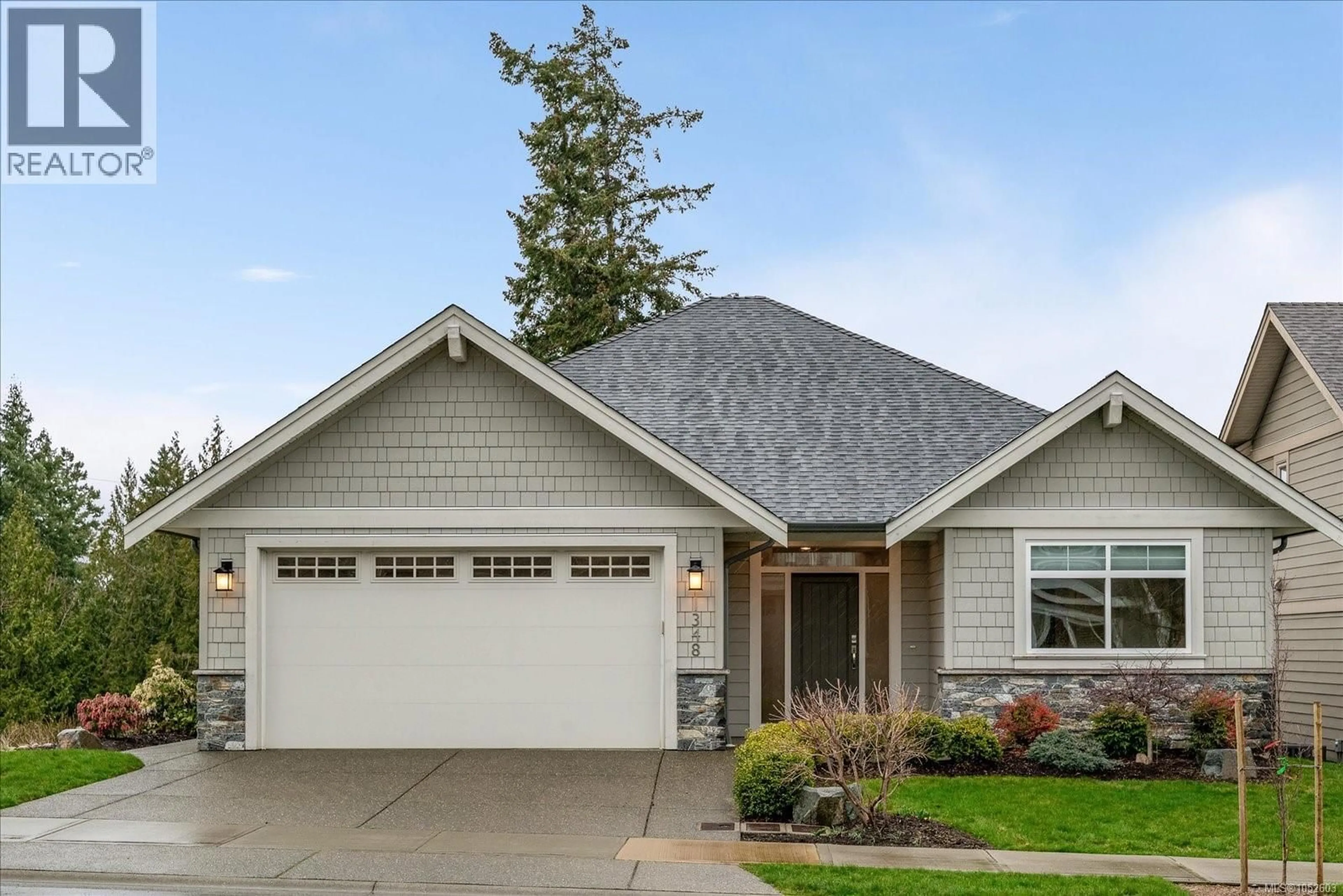 Home with vinyl exterior material, street for 1348 CROWN ISLE BOULEVARD, Courtenay British Columbia V9N0E2