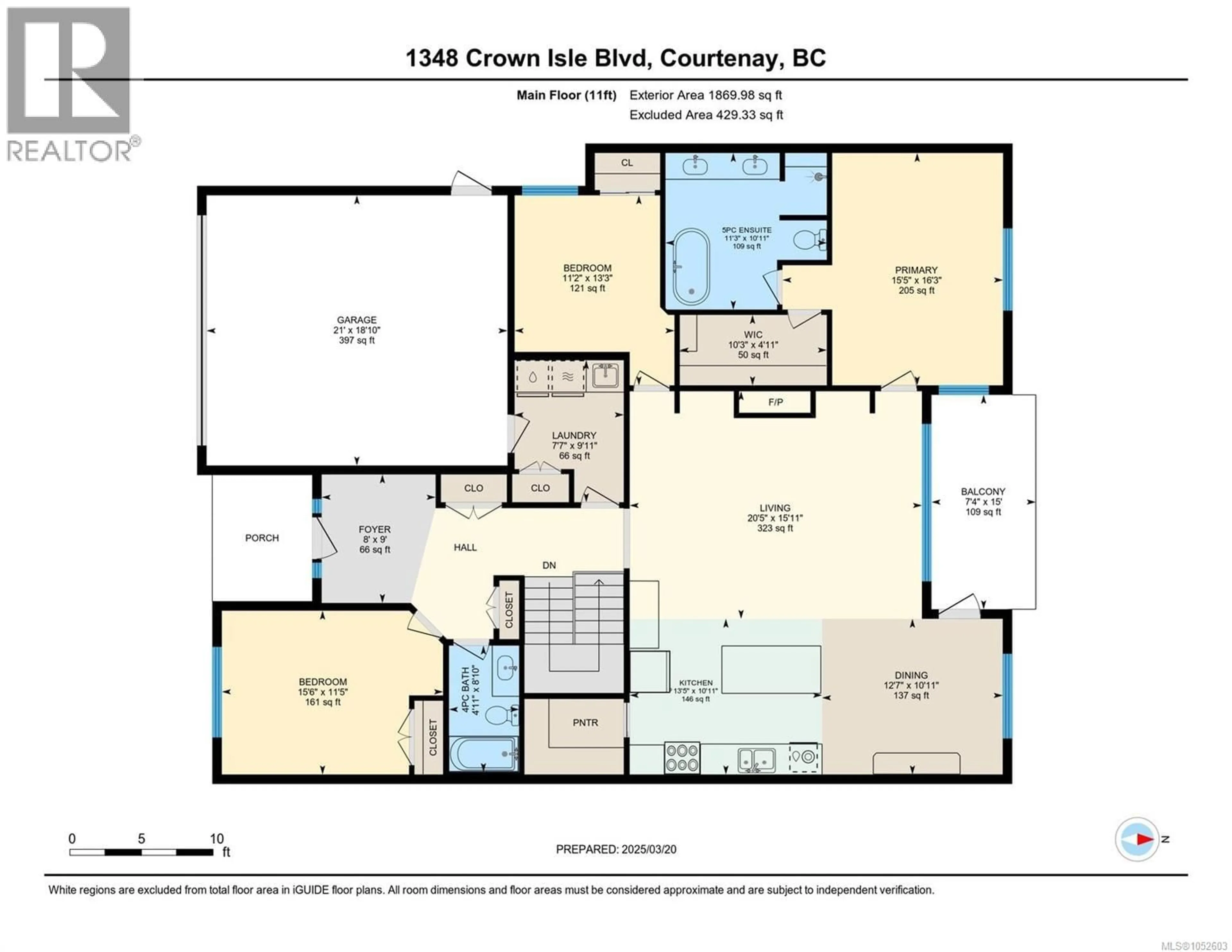 Floor plan for 1348 CROWN ISLE BOULEVARD, Courtenay British Columbia V9N0E2