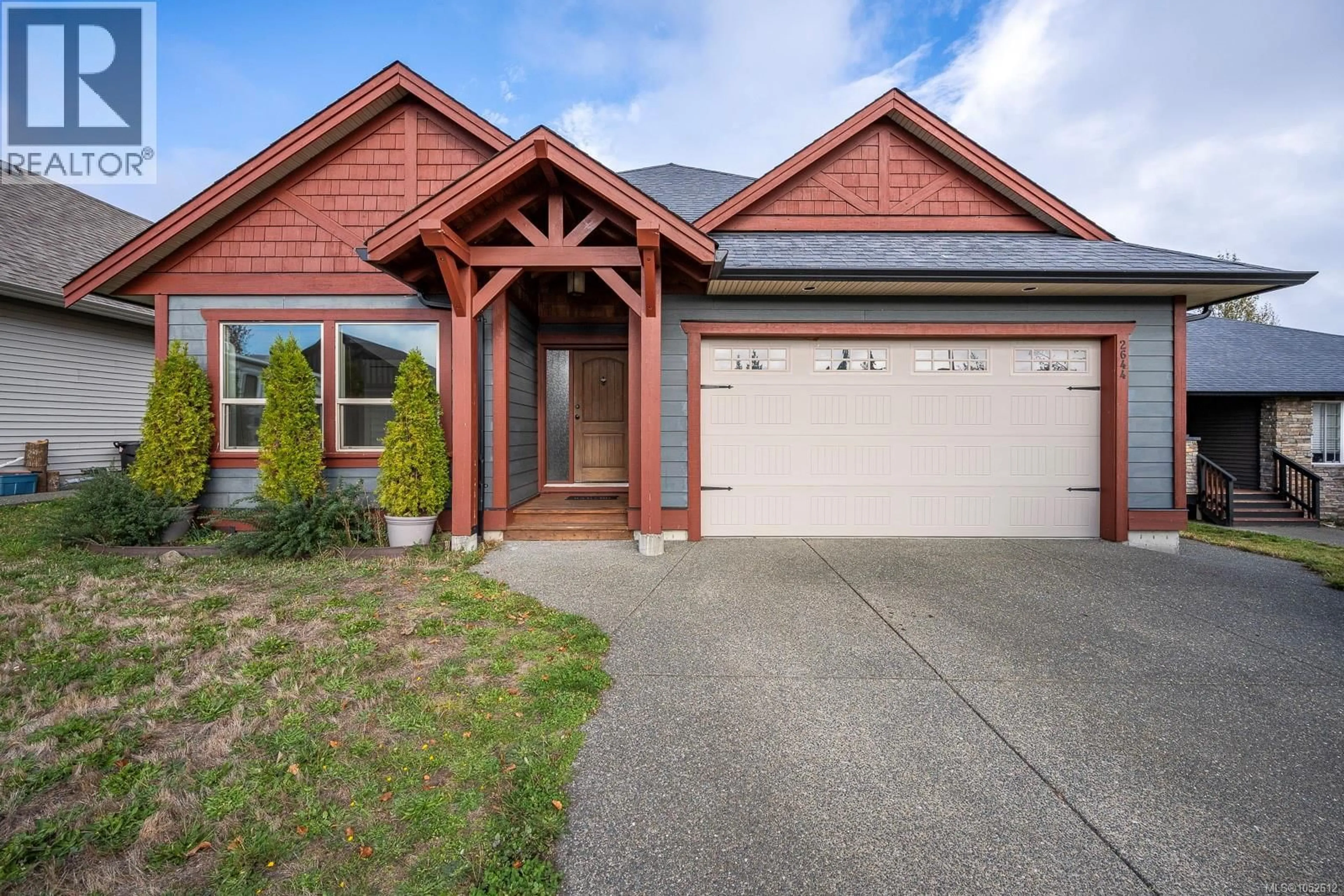Home with brick exterior material, street for 2644 KENDAL AVENUE, Cumberland British Columbia V0R1S0