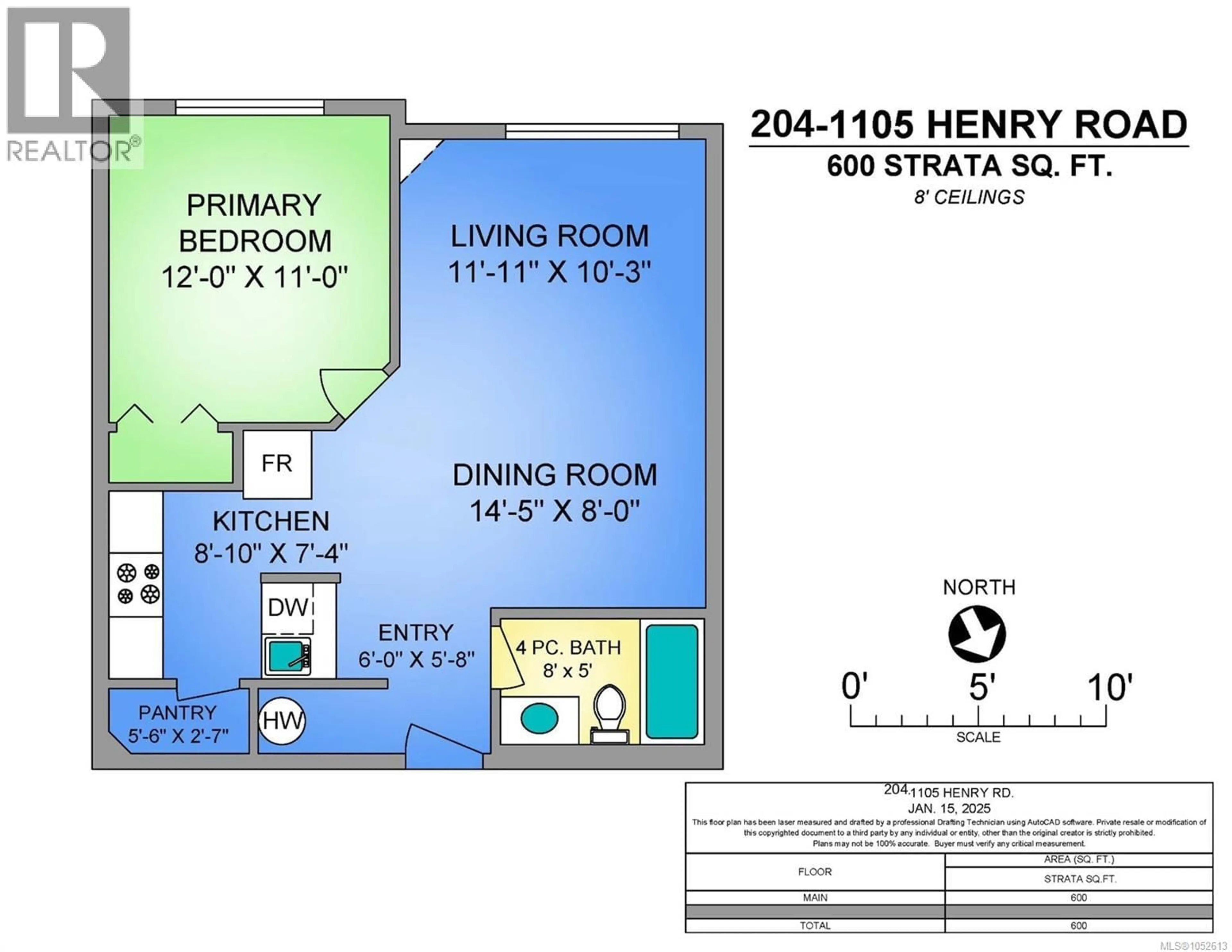 Floor plan for 204 - 1105 HENRY ROAD, Courtenay British Columbia V9J1L0