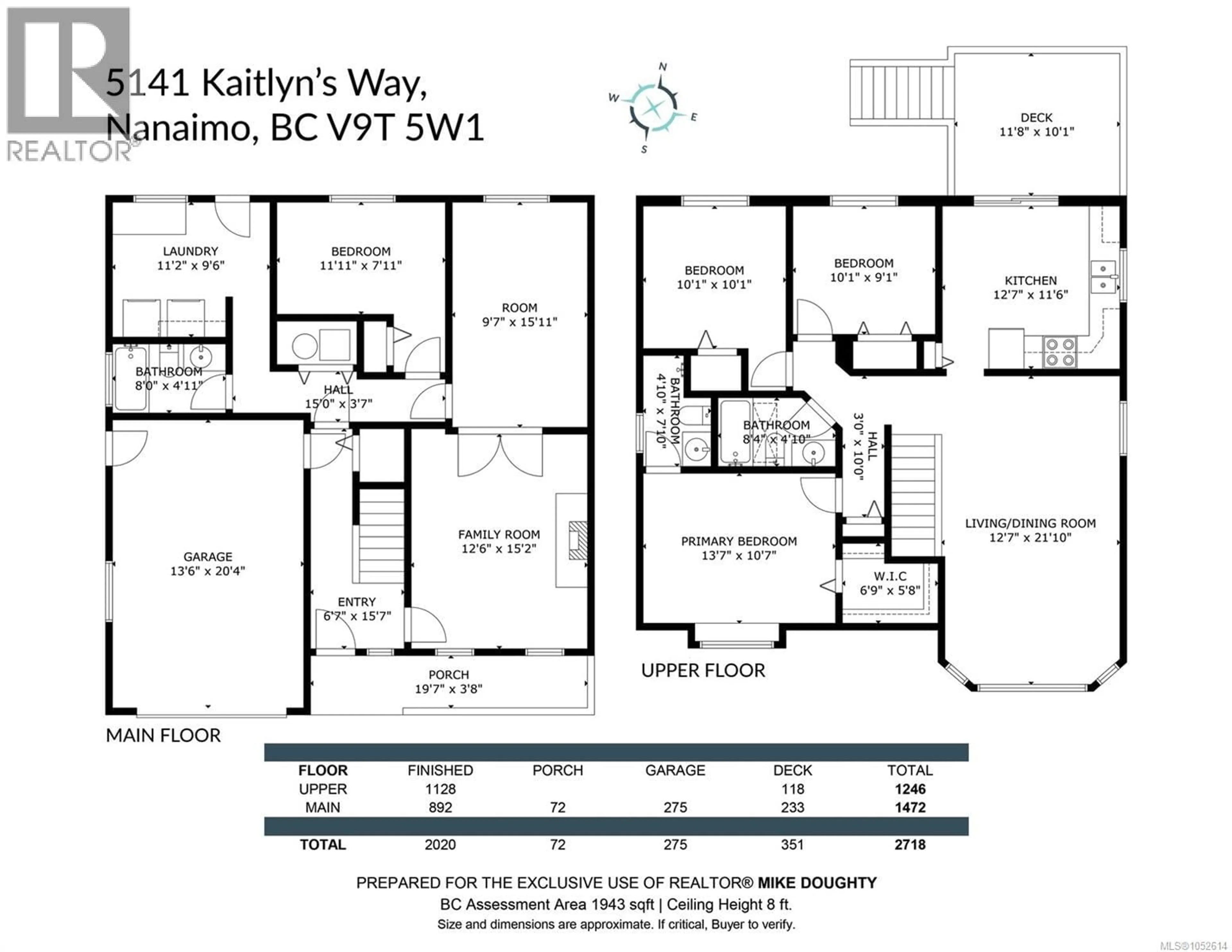 Floor plan for 5141 KAITLYNS WAY, Nanaimo British Columbia V9T5W1