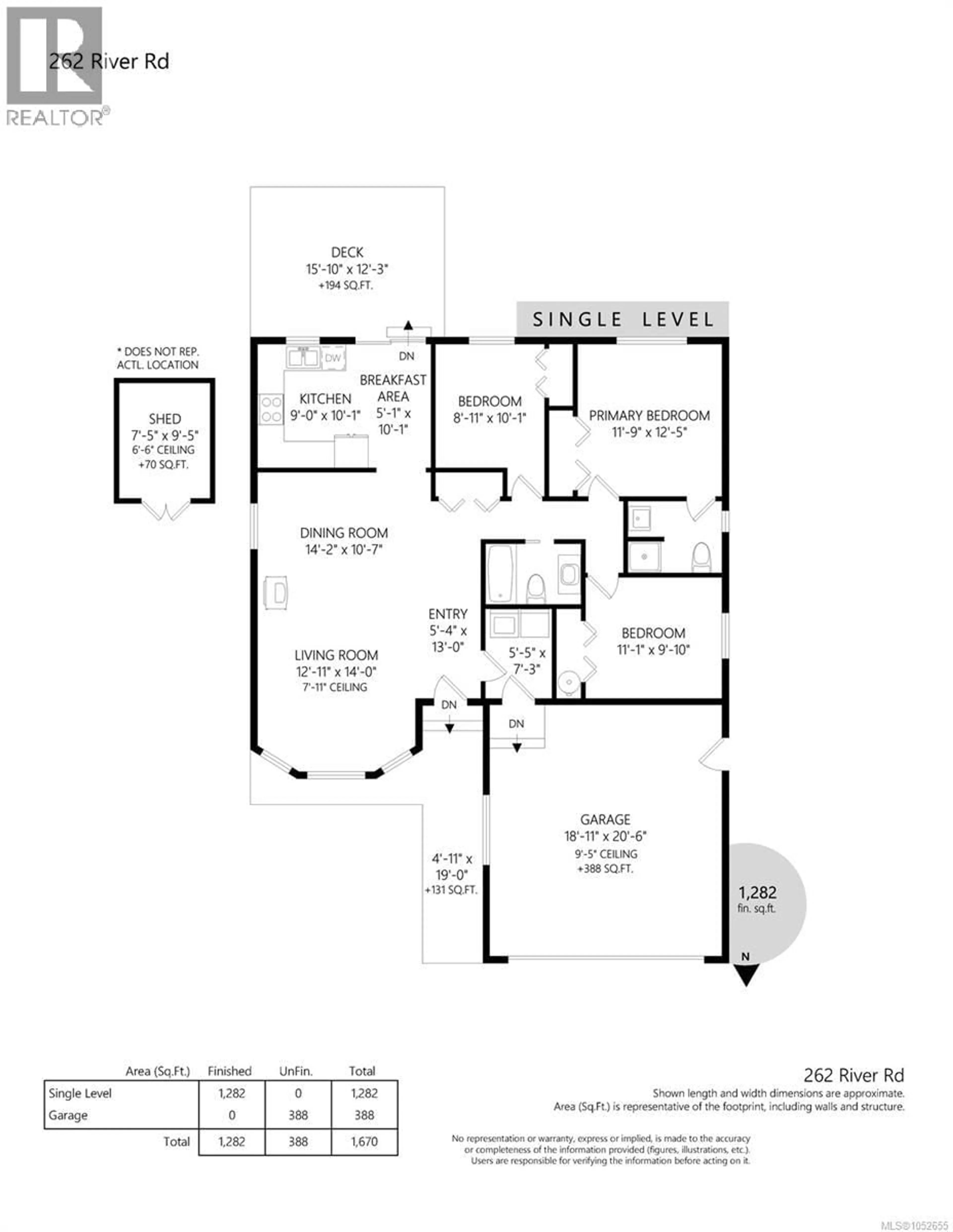 Floor plan for 262 RIVER ROAD, Lake Cowichan British Columbia V0R2G0