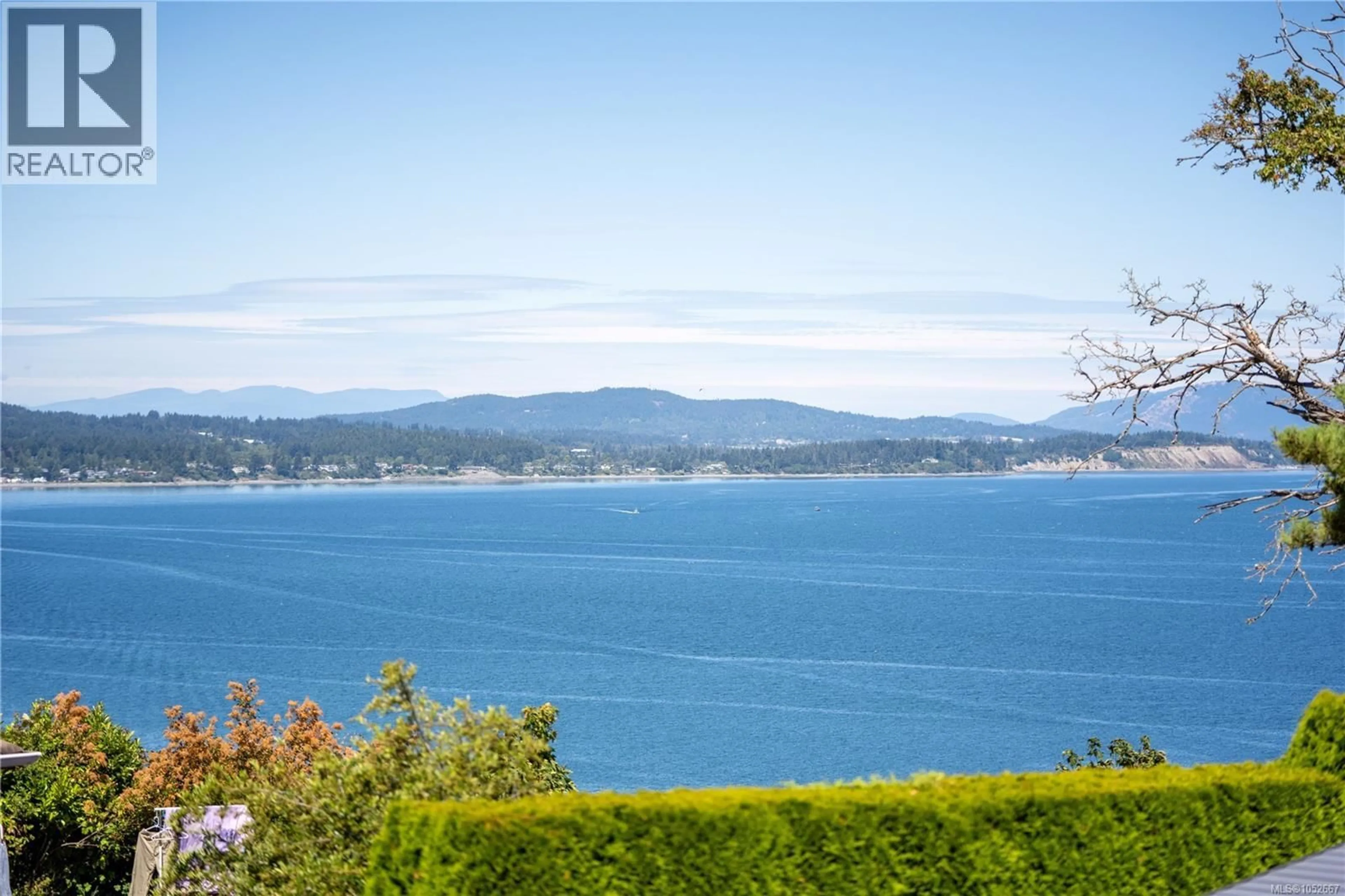 A pic from outside/outdoor area/front of a property/back of a property/a pic from drone, water/lake/river/ocean view for 4596 BONNIEVIEW PLACE, Saanich British Columbia V8N3V6