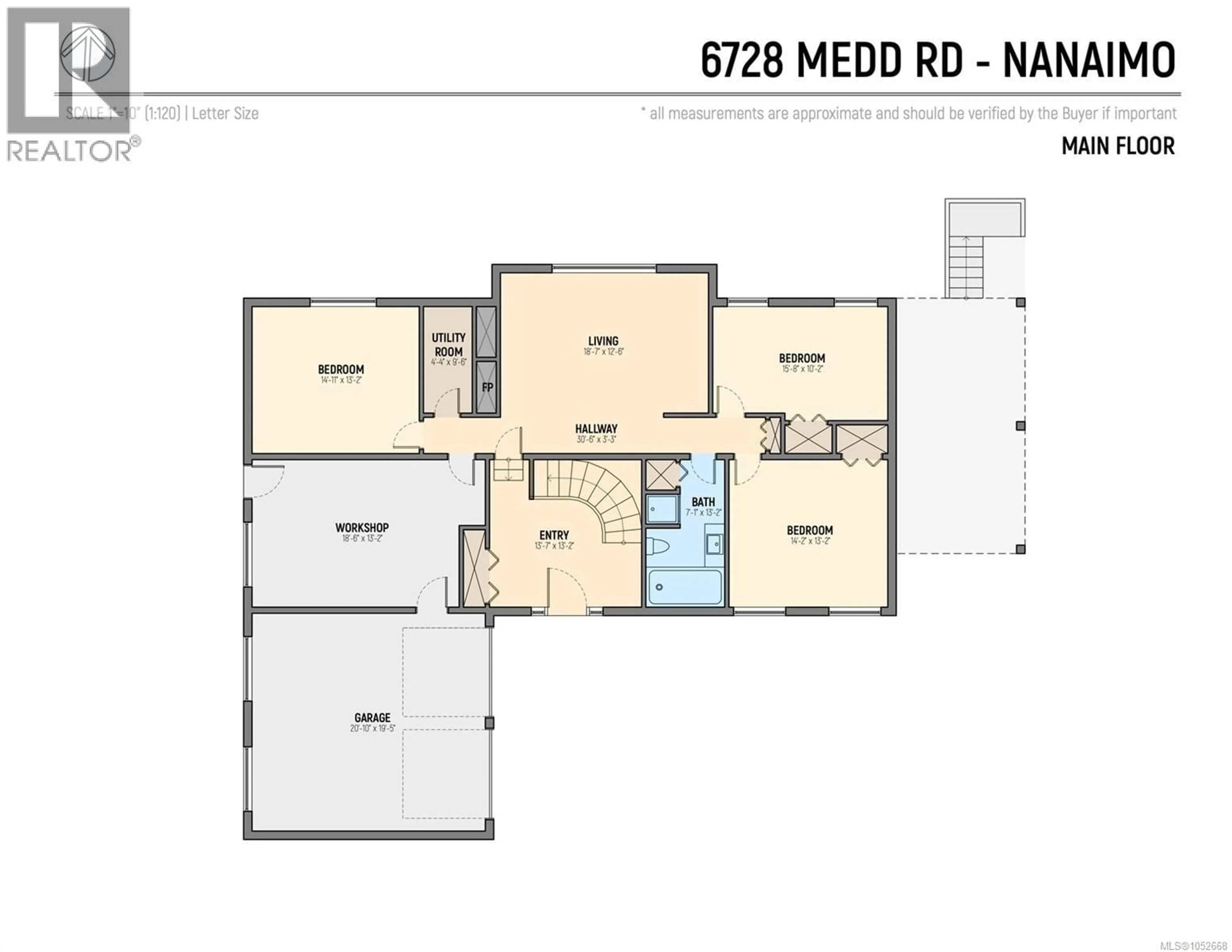 Floor plan for 6728 MEDD ROAD, Nanaimo British Columbia V9V1C4