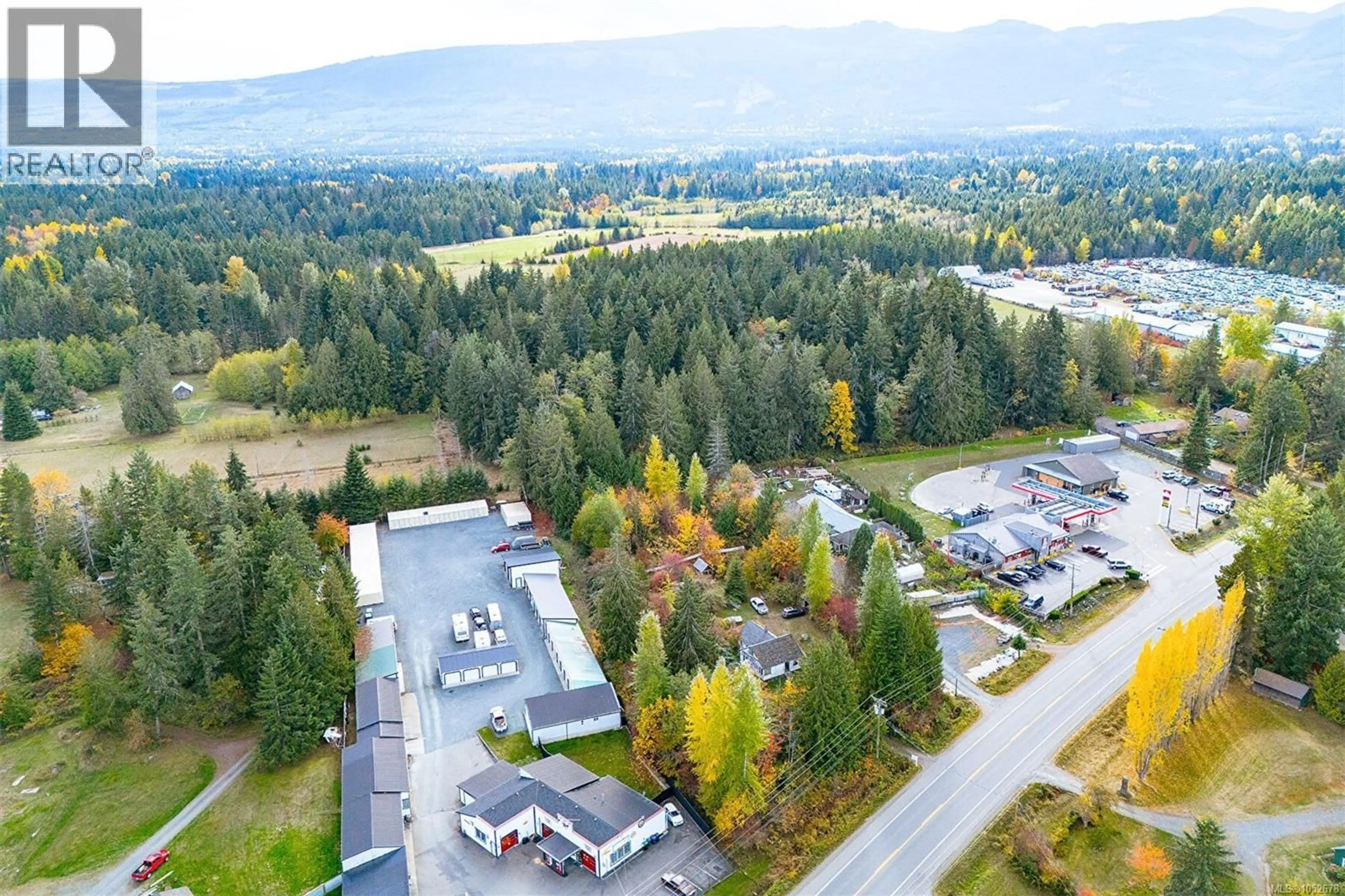 A pic from outside/outdoor area/front of a property/back of a property/a pic from drone, mountain view for 2470 ALBERNI HIGHWAY EAST, Coombs British Columbia V0R1M0