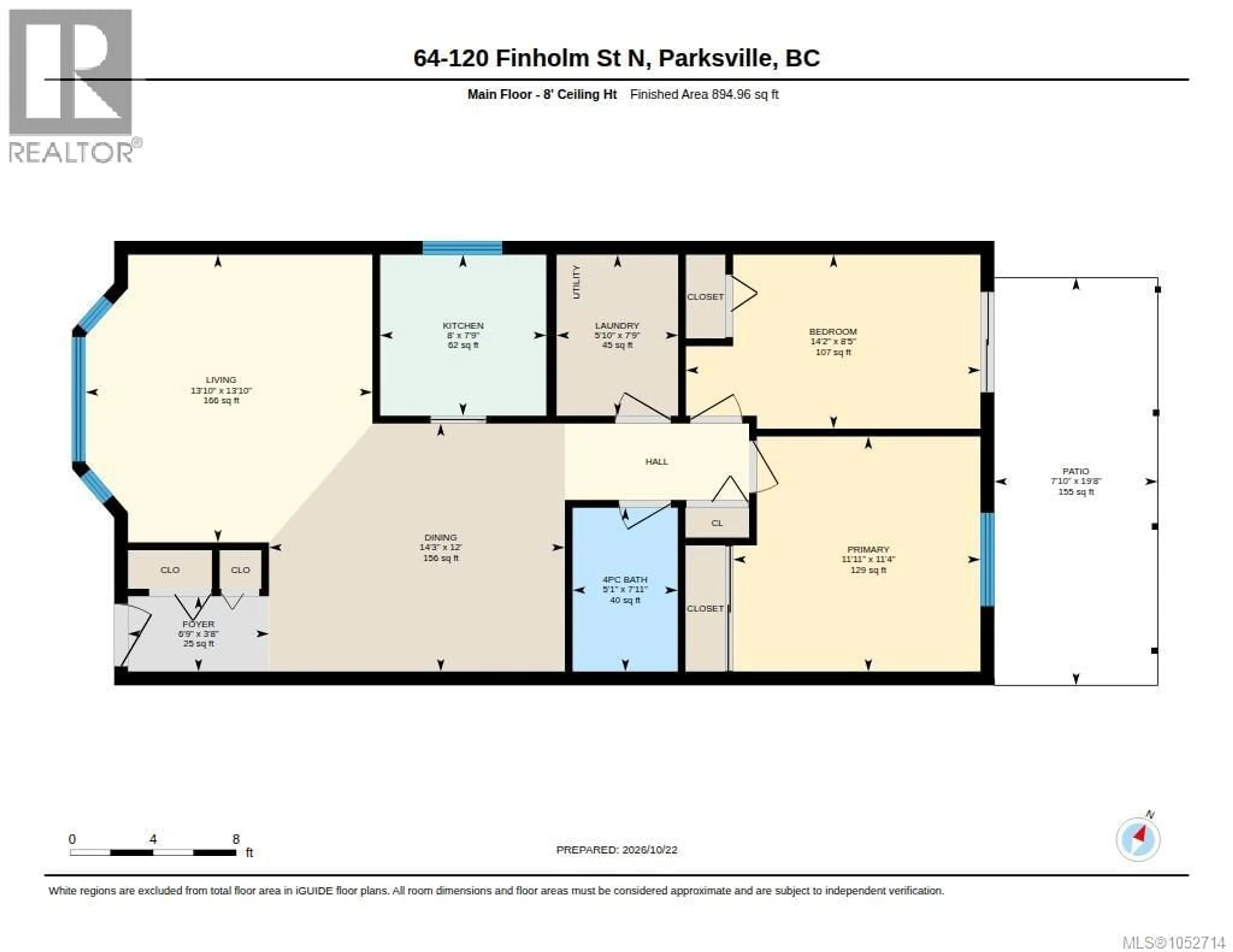 Floor plan for 64 - 120 FINHOLM STREET, Parksville British Columbia V9P1J5