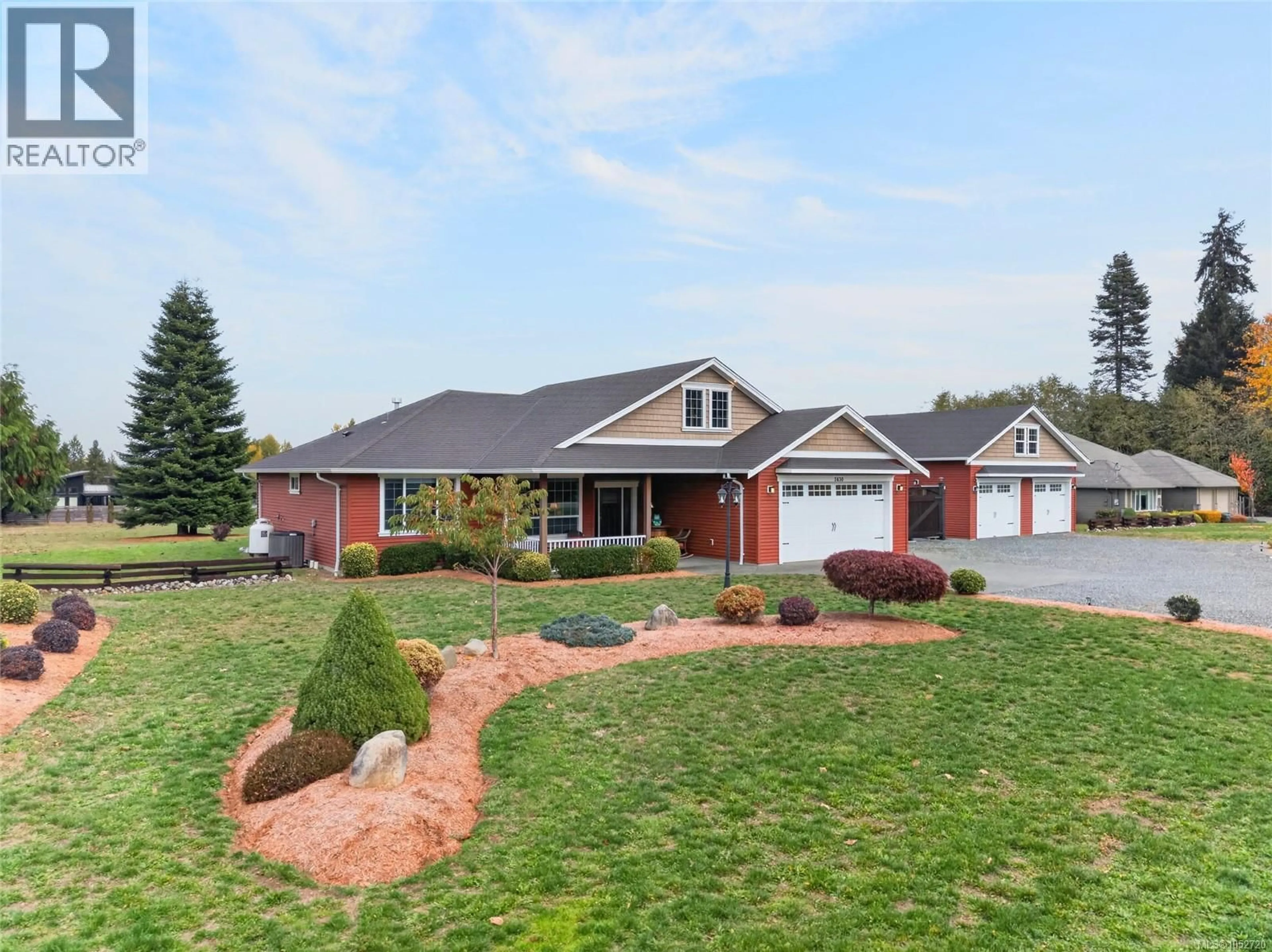Home with brick exterior material, street for 3630 EAGLEVIEW DRIVE, Courtenay British Columbia V9N4A7