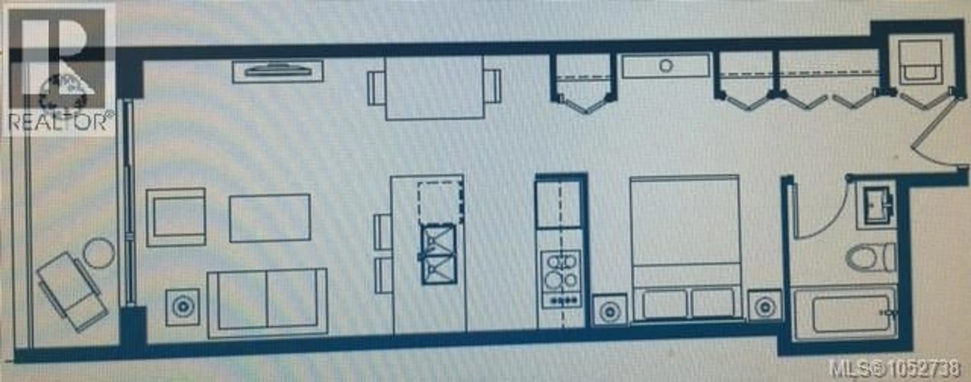 Floor plan for 1010 - 728 YATES STREET, Victoria British Columbia V8W0C8
