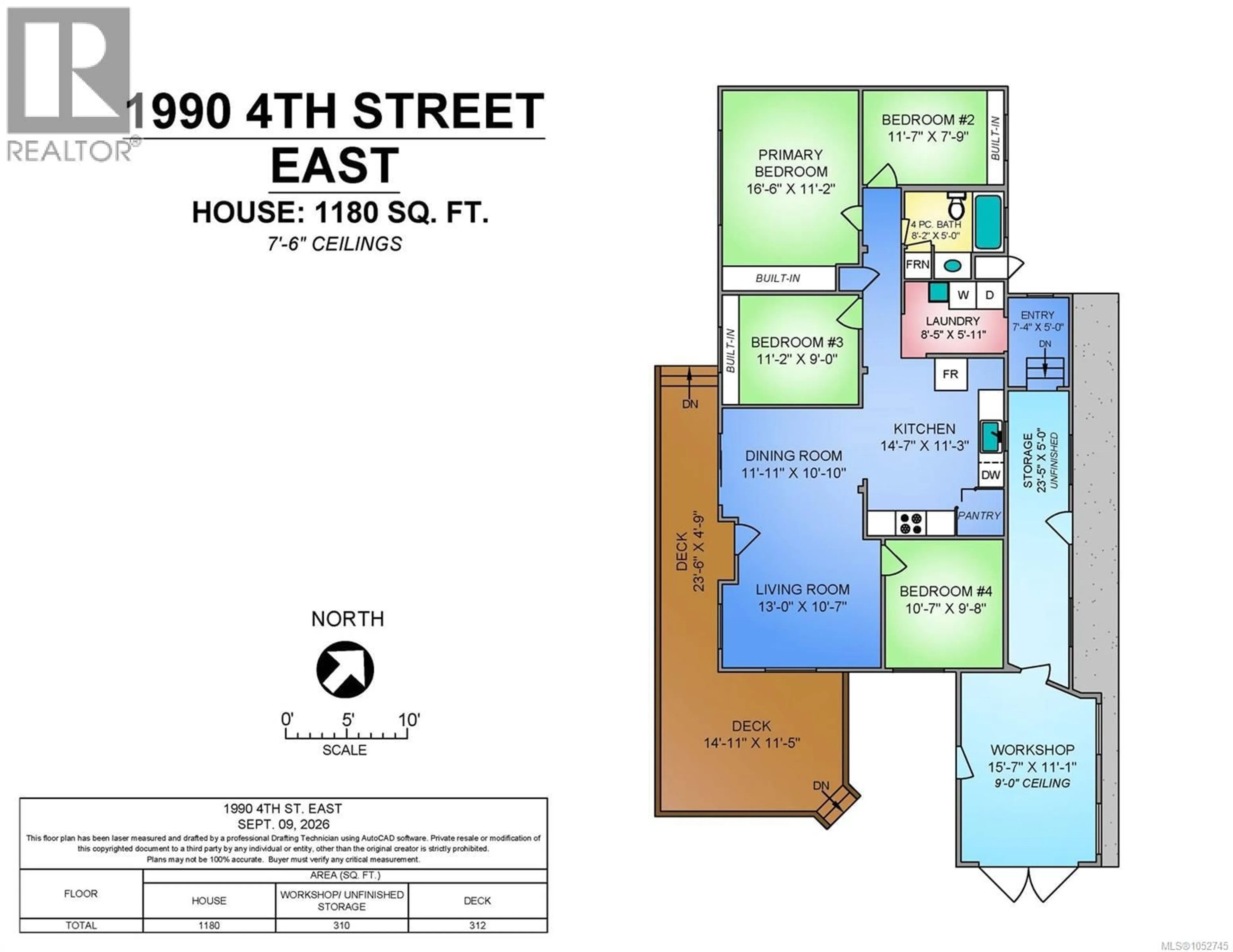 Floor plan for 1990 4TH STREET EAST, Courtenay British Columbia V9N6V3