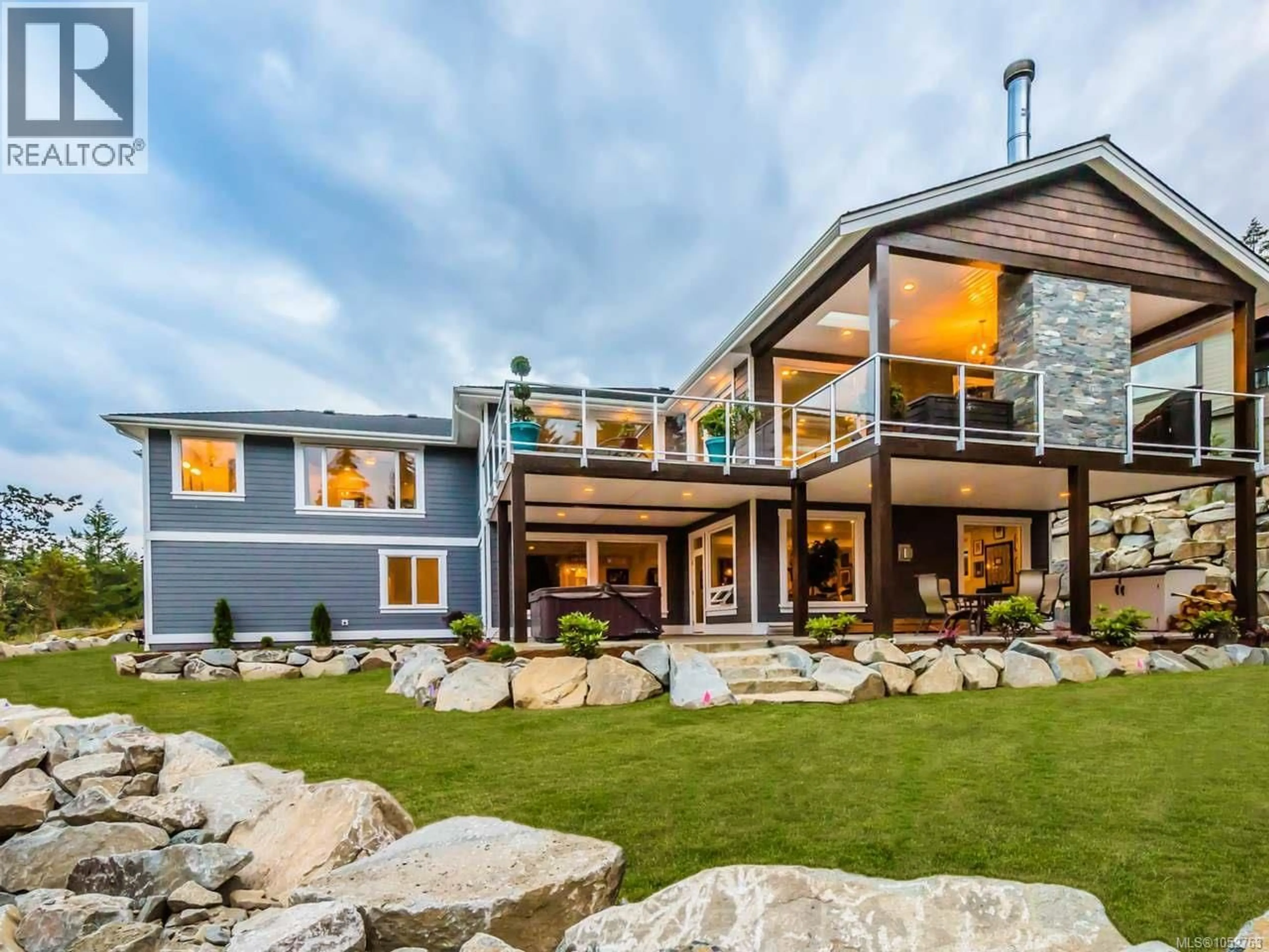 Home with vinyl exterior material, mountain view for 3441 BROMLEY PLACE, Nanoose Bay British Columbia V9P9L8