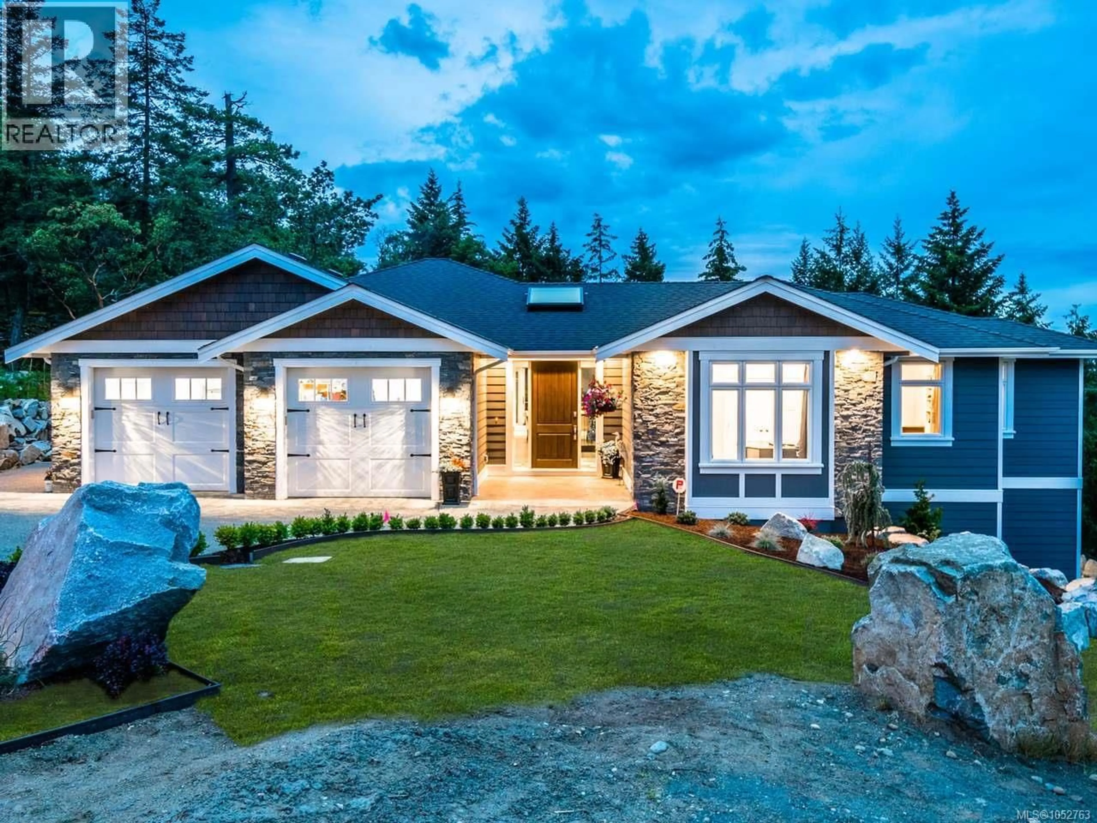 Home with vinyl exterior material, mountain view for 3441 BROMLEY PLACE, Nanoose Bay British Columbia V9P9L8