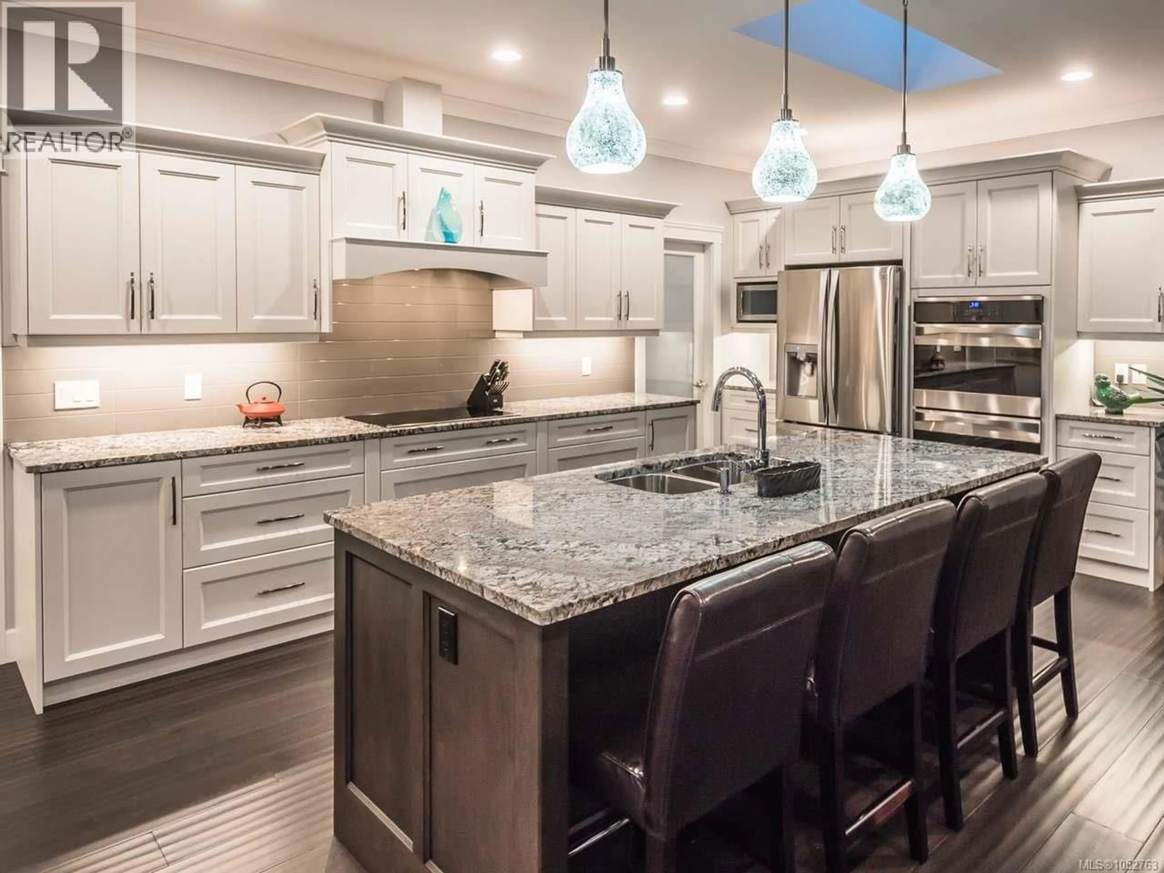 Contemporary kitchen, ceramic/tile floor for 3441 BROMLEY PLACE, Nanoose Bay British Columbia V9P9L8
