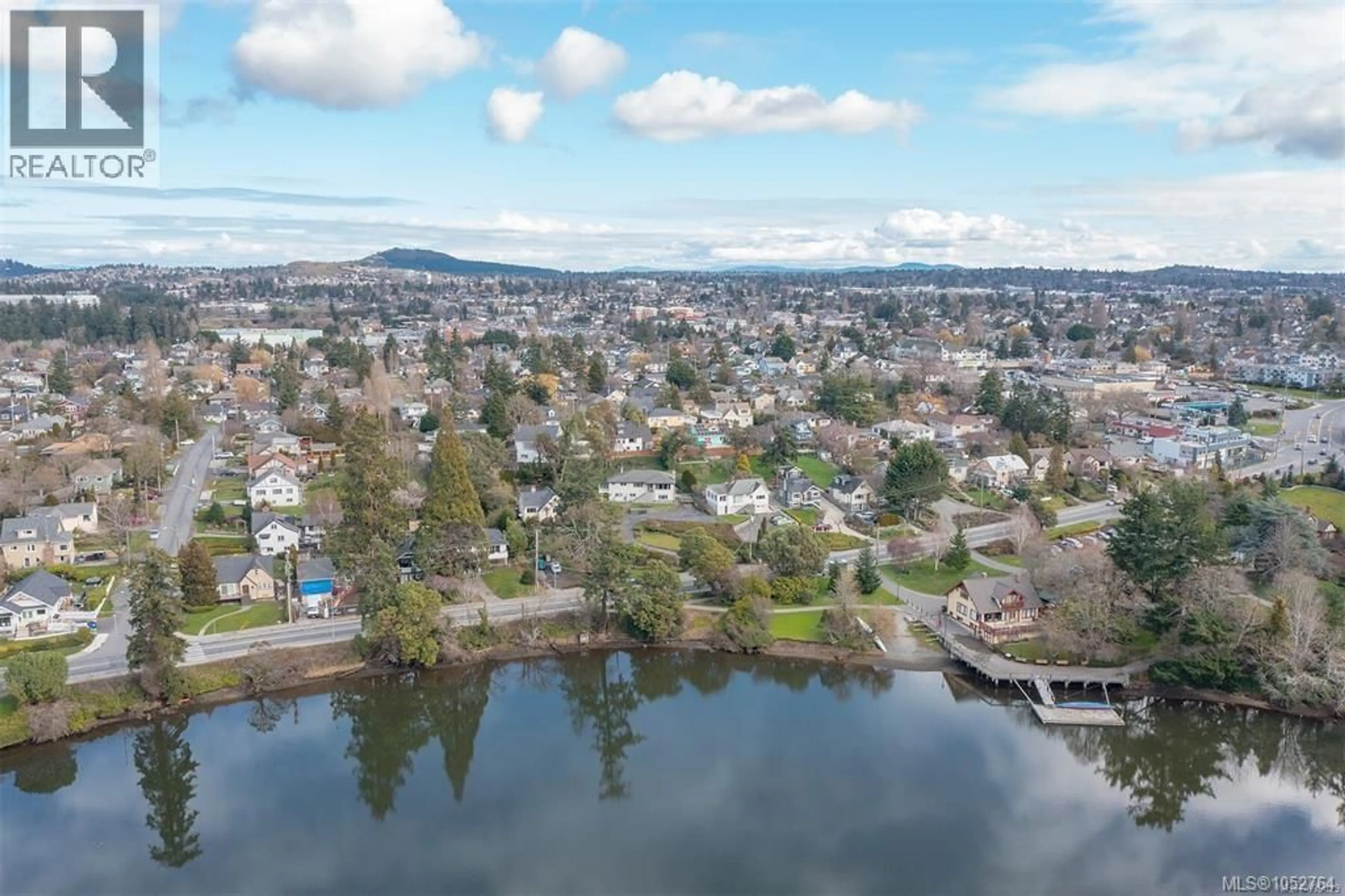 A pic from outside/outdoor area/front of a property/back of a property/a pic from drone, water/lake/river/ocean view for 368 GORGE ROAD WEST, Saanich British Columbia V9A1M8