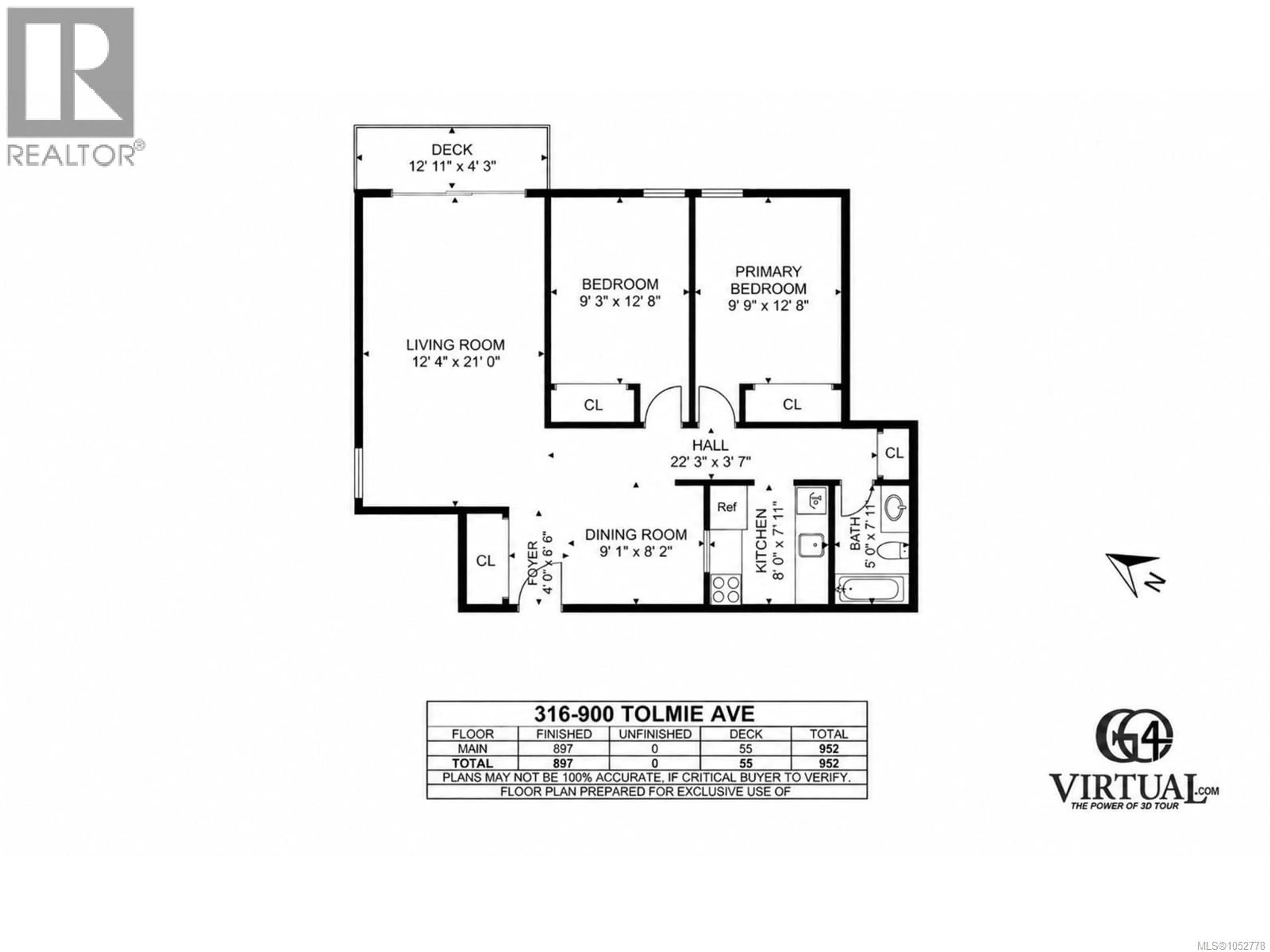 Floor plan for 316 - 900 TOLMIE AVENUE, Saanich British Columbia V8X3W6
