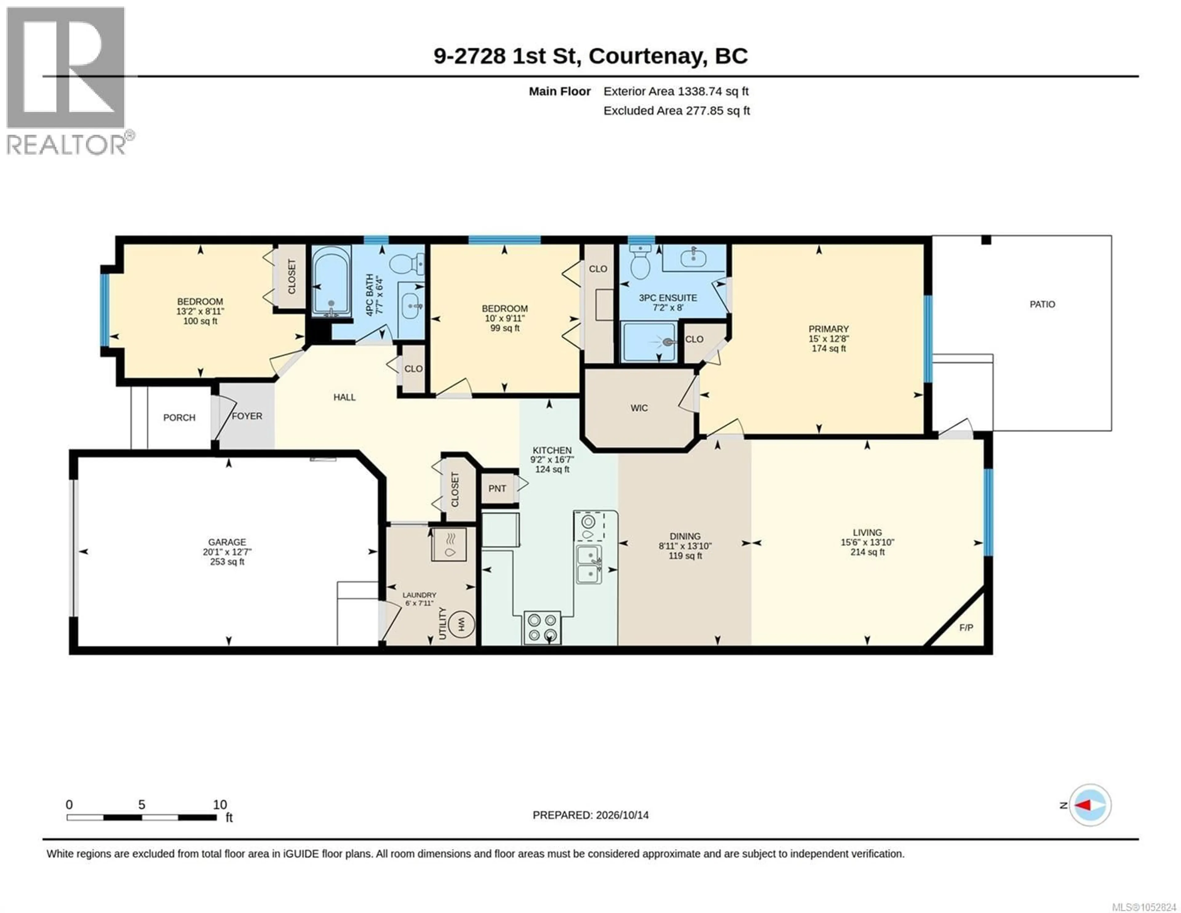 Floor plan for 9 - 2728 1ST STREET, Courtenay British Columbia V9N4A4