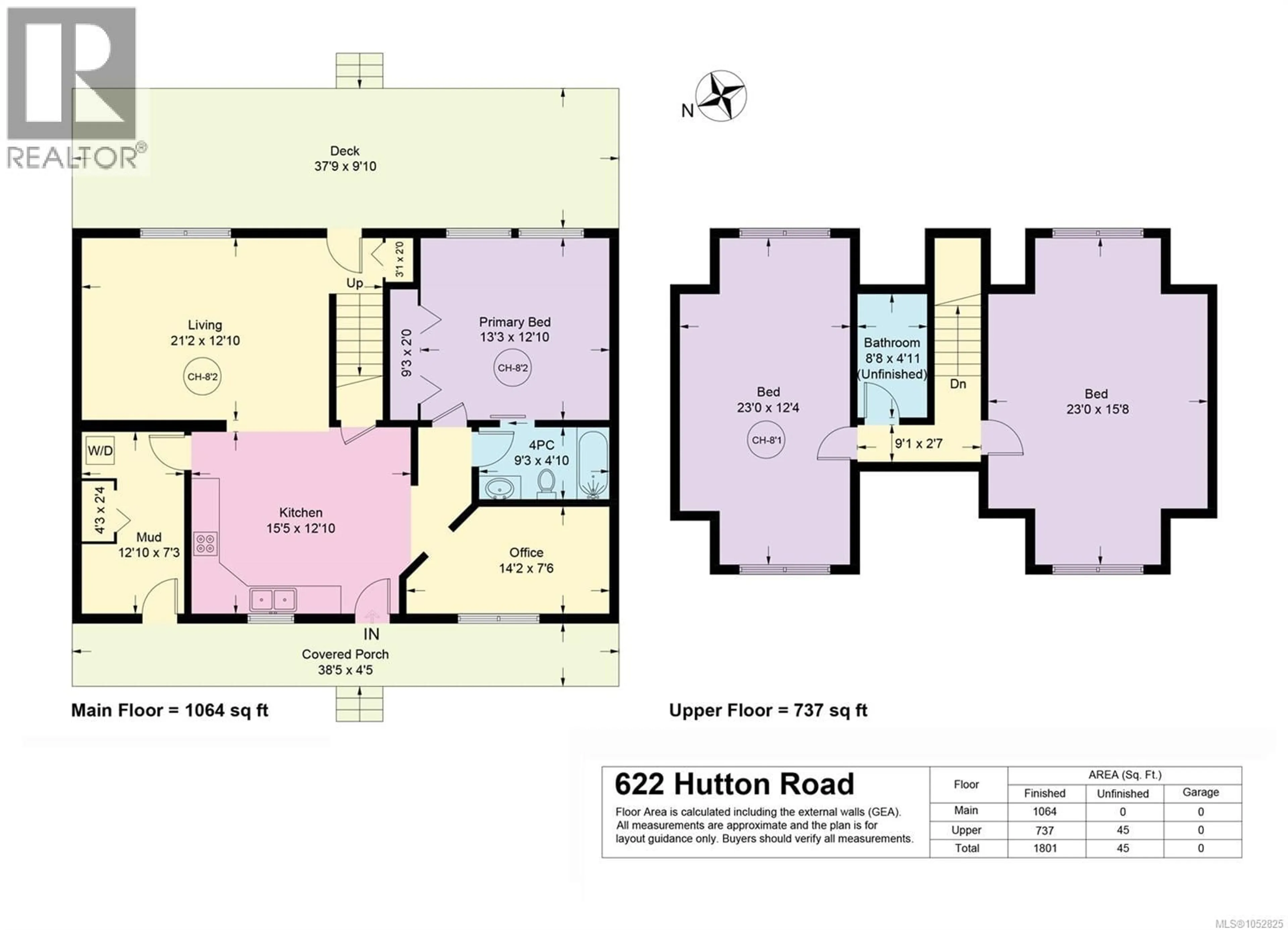 Floor plan for 622 HUTTON ROAD, Comox British Columbia V9M3V5