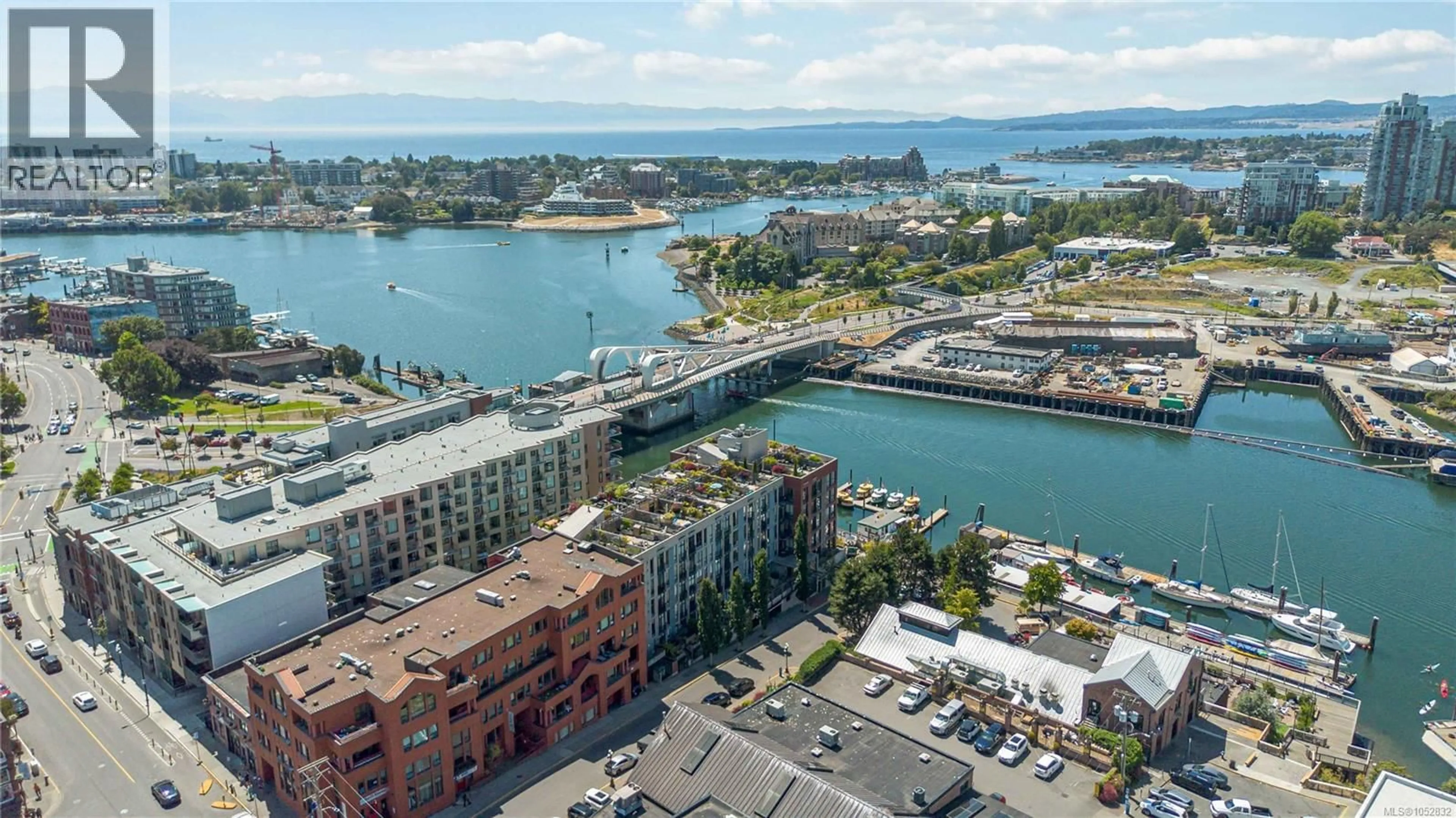 A pic from outside/outdoor area/front of a property/back of a property/a pic from drone, water/lake/river/ocean view for 117 - 409 SWIFT STREET, Victoria British Columbia V8W1S2