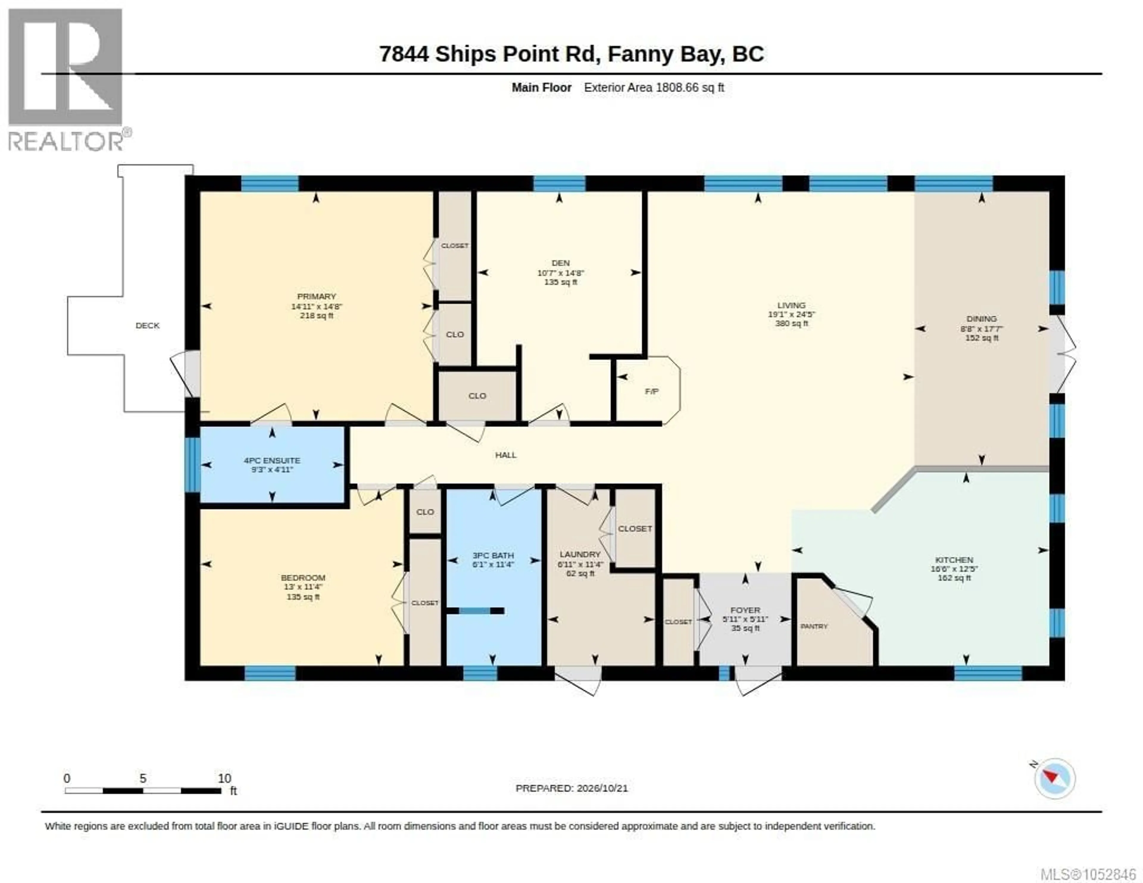 Floor plan for 7844 SHIPS POINT ROAD, Fanny Bay British Columbia V0R1W0