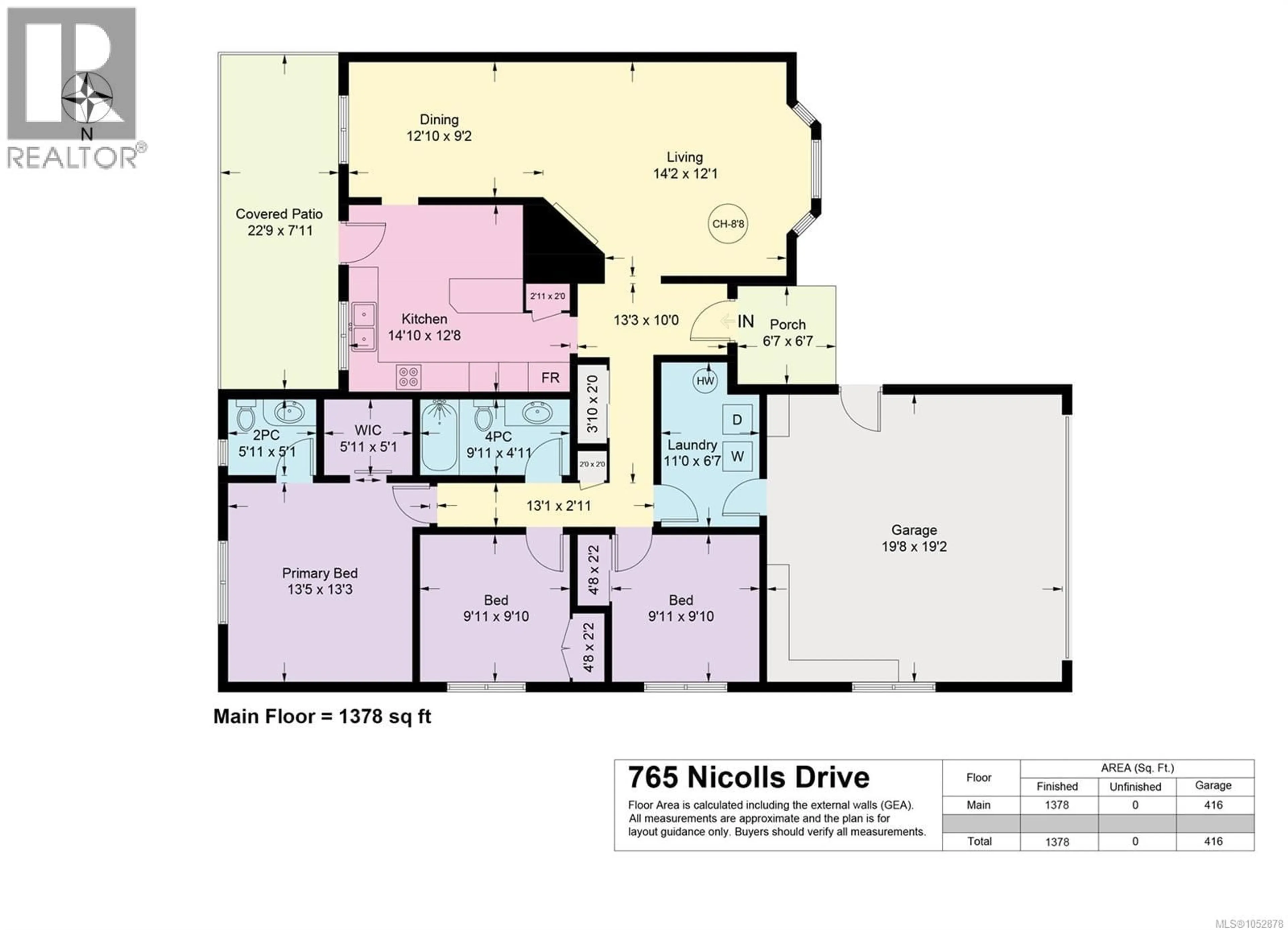 Floor plan for 765 NICOLLS DRIVE, French Creek British Columbia V9P1X4