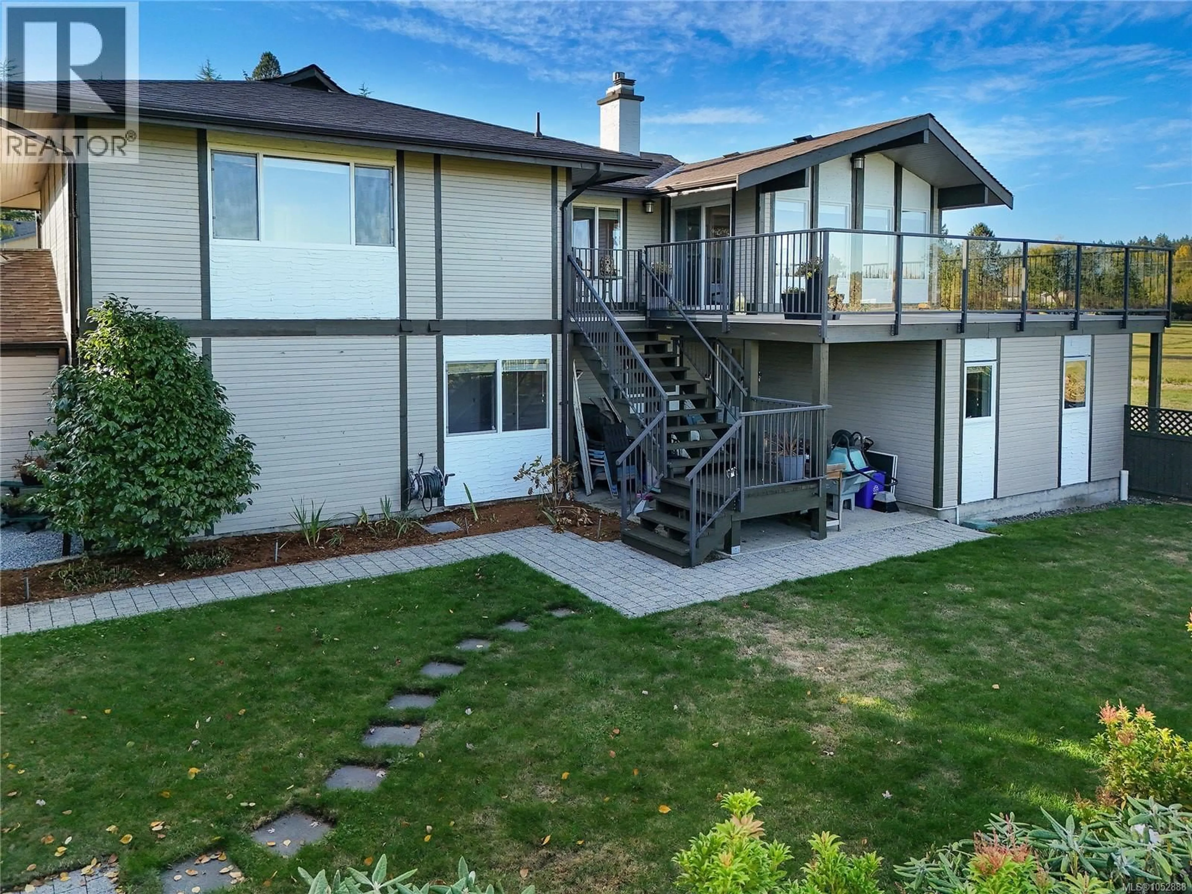 A pic from outside/outdoor area/front of a property/back of a property/a pic from drone, mountain view for 7043 BICKSTAN PLACE, Central Saanich British Columbia V8M1G8