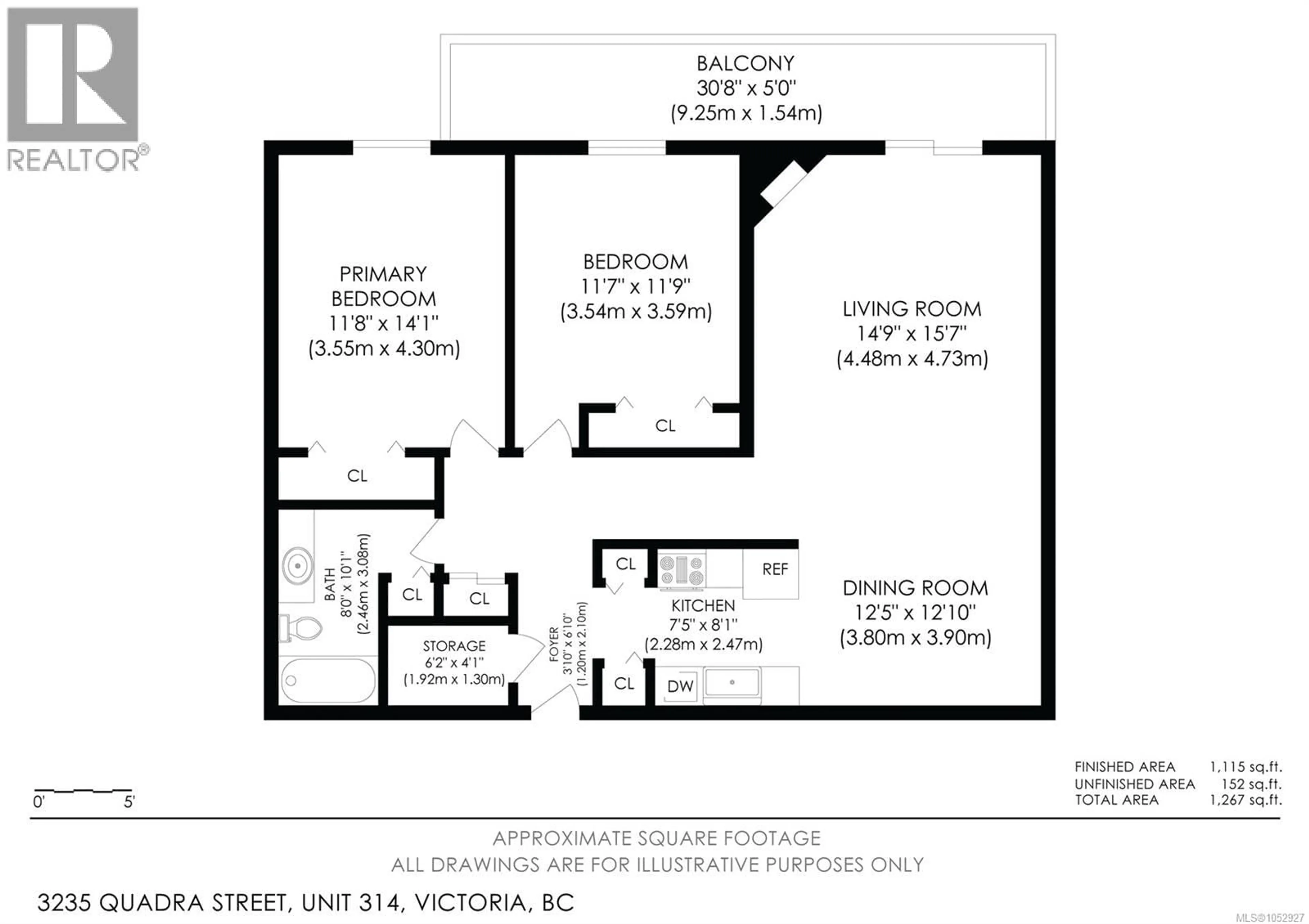 Floor plan for 314 - 3235 QUADRA STREET, Saanich British Columbia V8X1G4