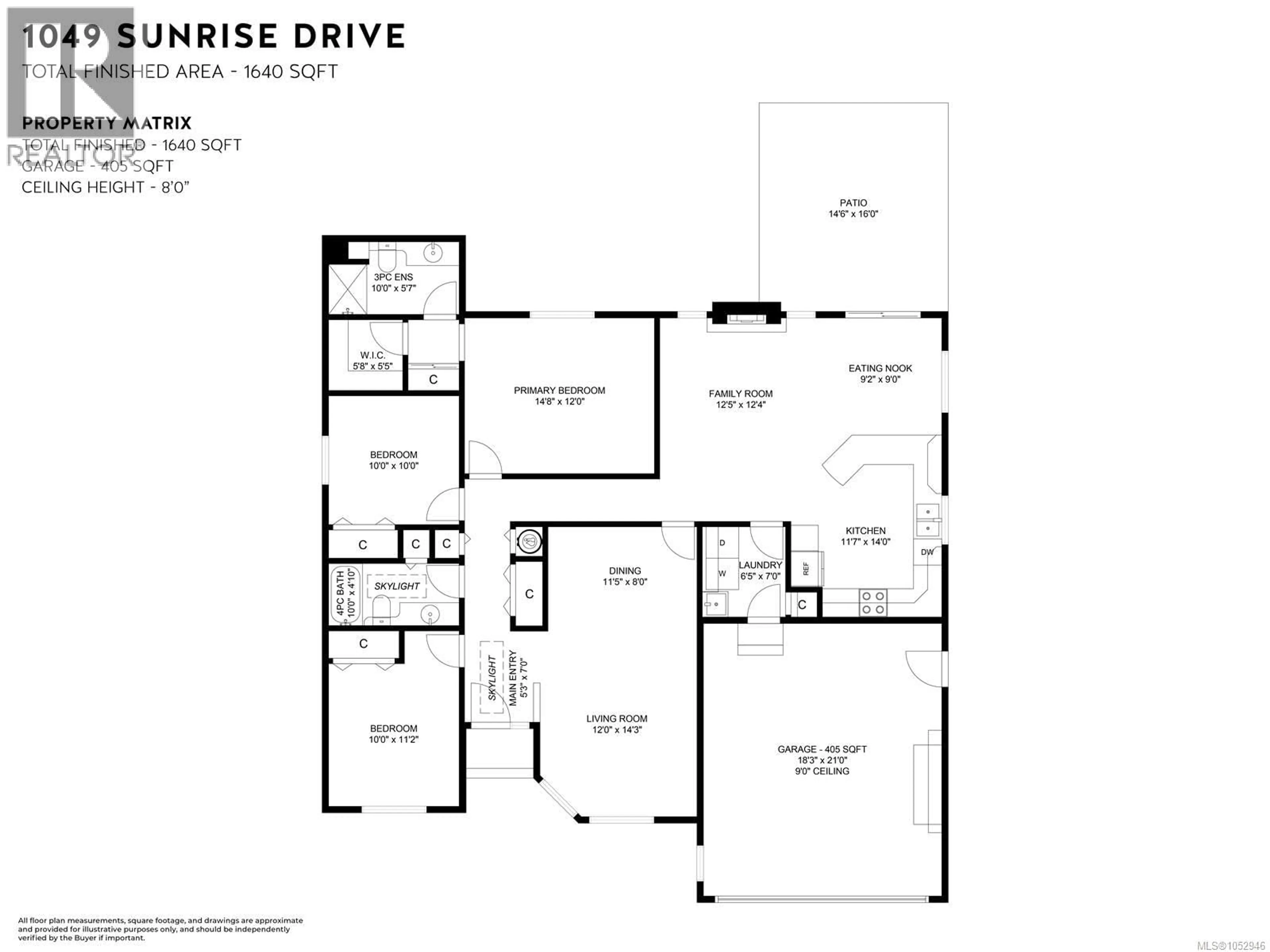 Floor plan for 1049 SUNRISE DRIVE, Qualicum Beach British Columbia V9K2K6