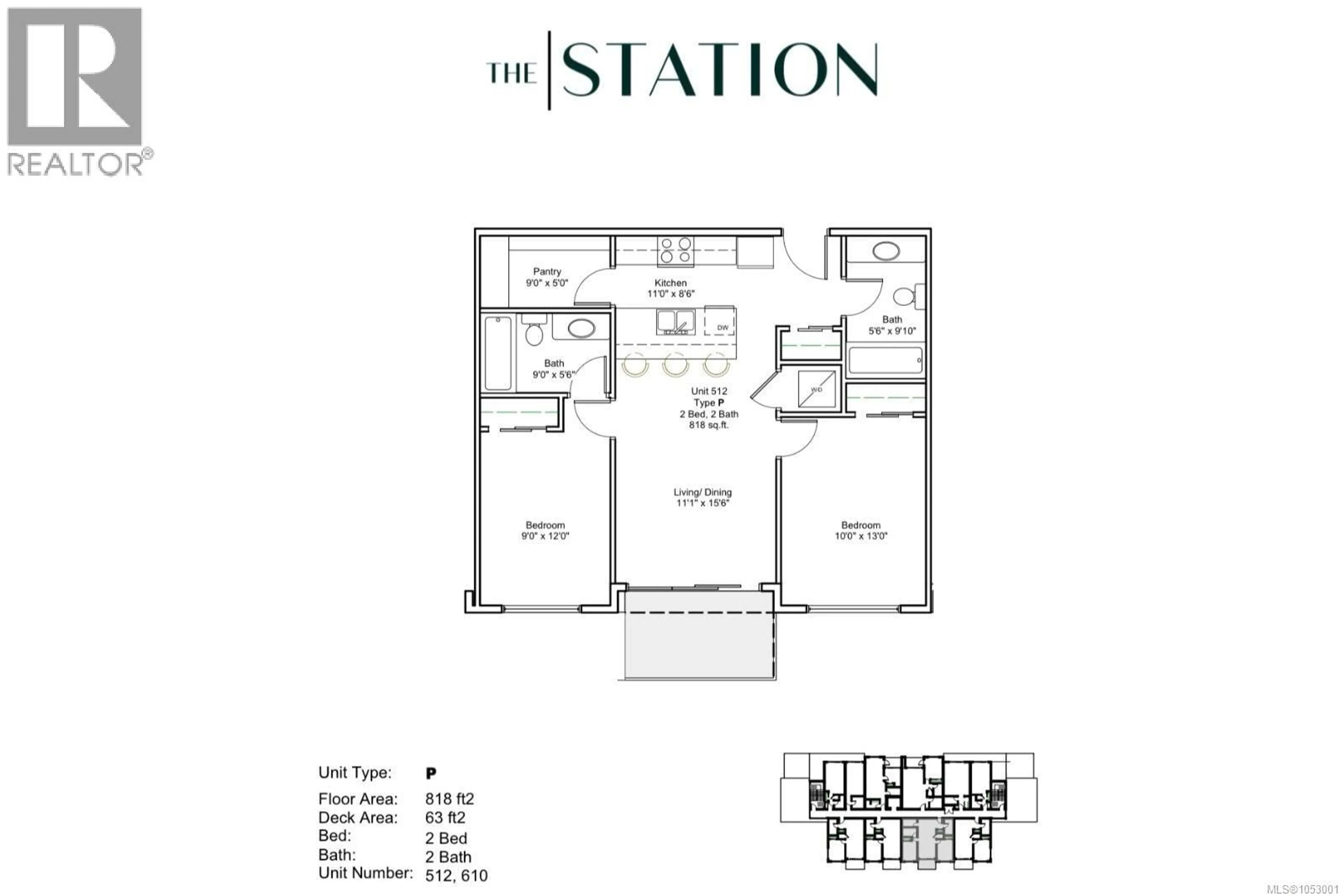 Floor plan for 512 - 529 TERMINAL AVENUE, Nanaimo British Columbia V9S4K1