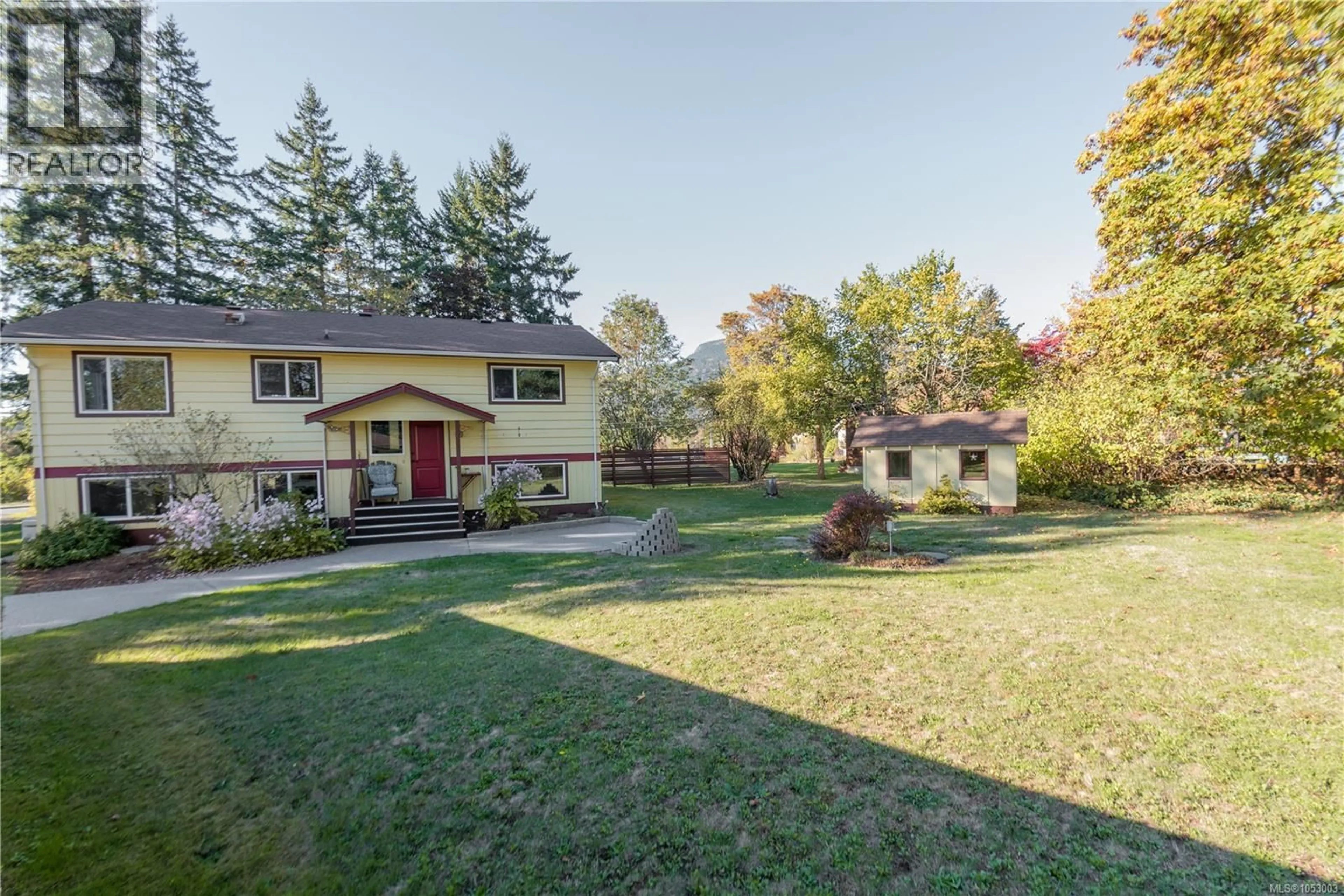 A pic from outside/outdoor area/front of a property/back of a property/a pic from drone, unknown for 6381 SOMENOS ROAD, Duncan British Columbia V9L4G1