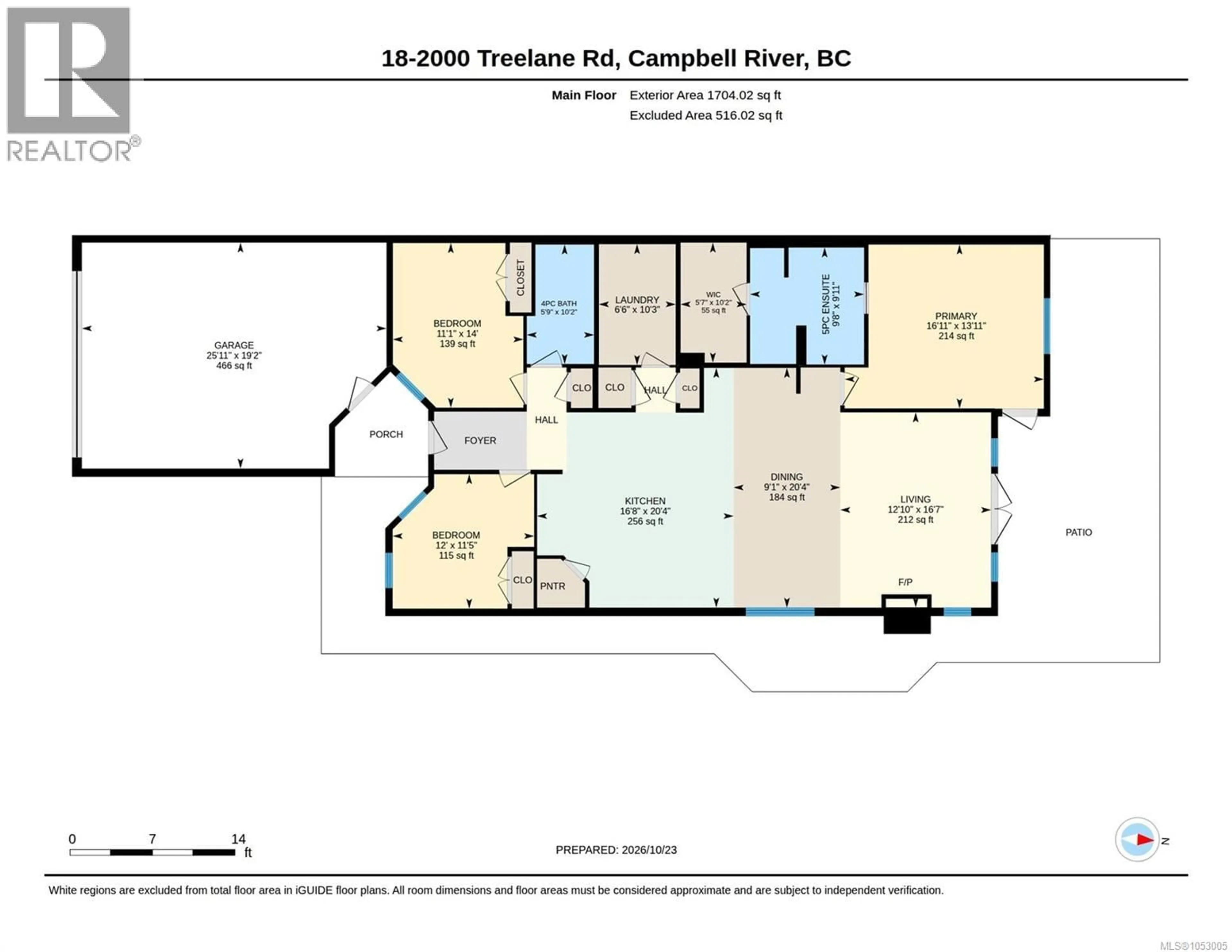 Floor plan for 18 - 2000 TREELANE ROAD, Campbell River British Columbia V9W0E1
