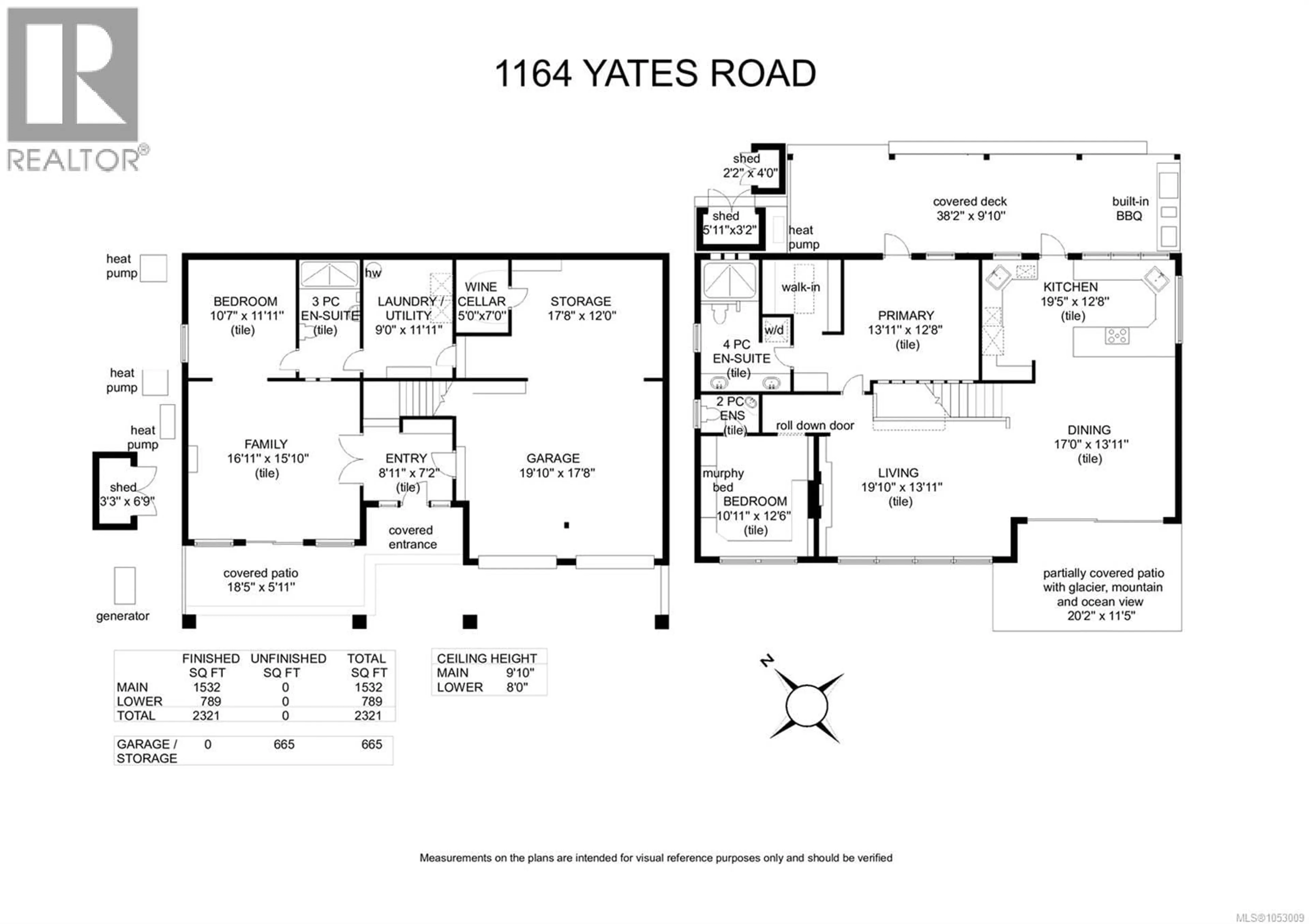 Floor plan for 1164 YATES ROAD, Comox British Columbia V9M3X3